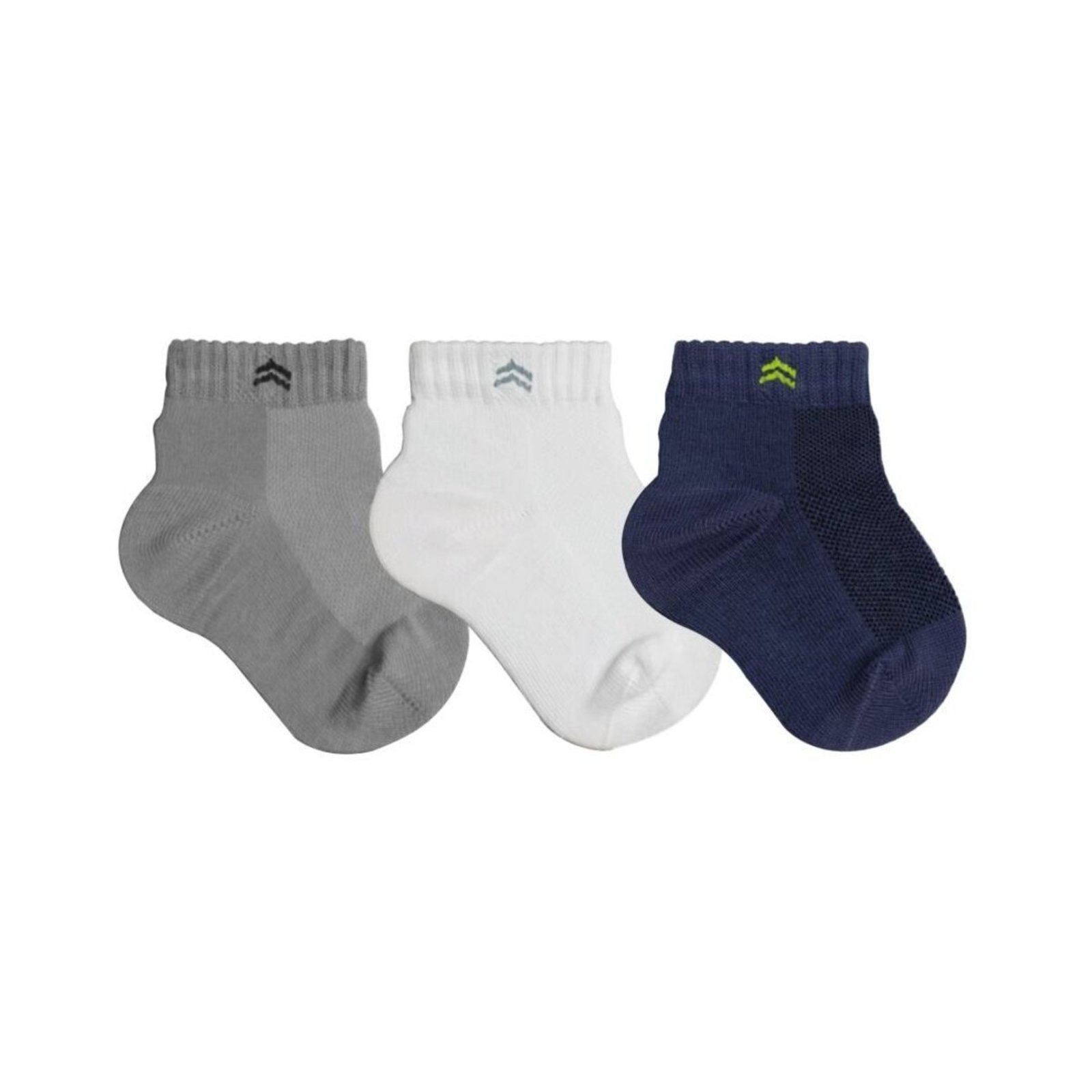 Kit 3 Pares de Meias QLC Sports Algodão Cano Médio Sortida