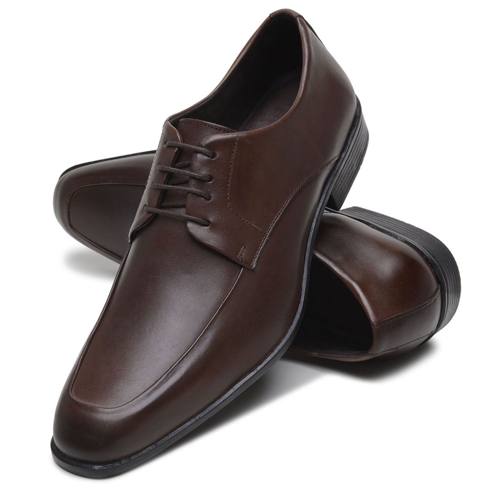 Sapato Social Masculino Anna Andrade Mocassim Brogue Tradicional Antiderrapante Conforto Café
