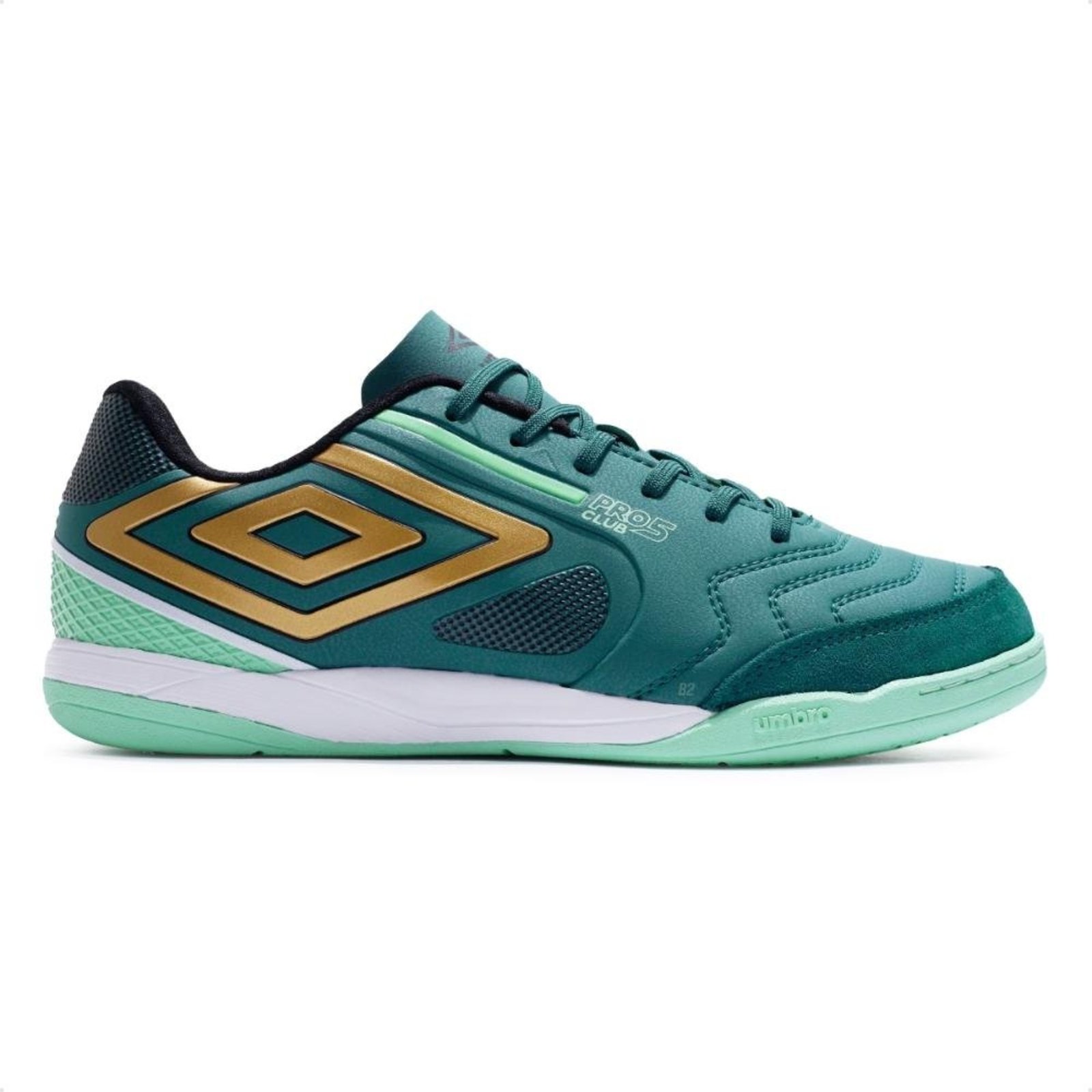 Chuteira Futsal Umbro Pro 5 Bump Club Masculina Verde
