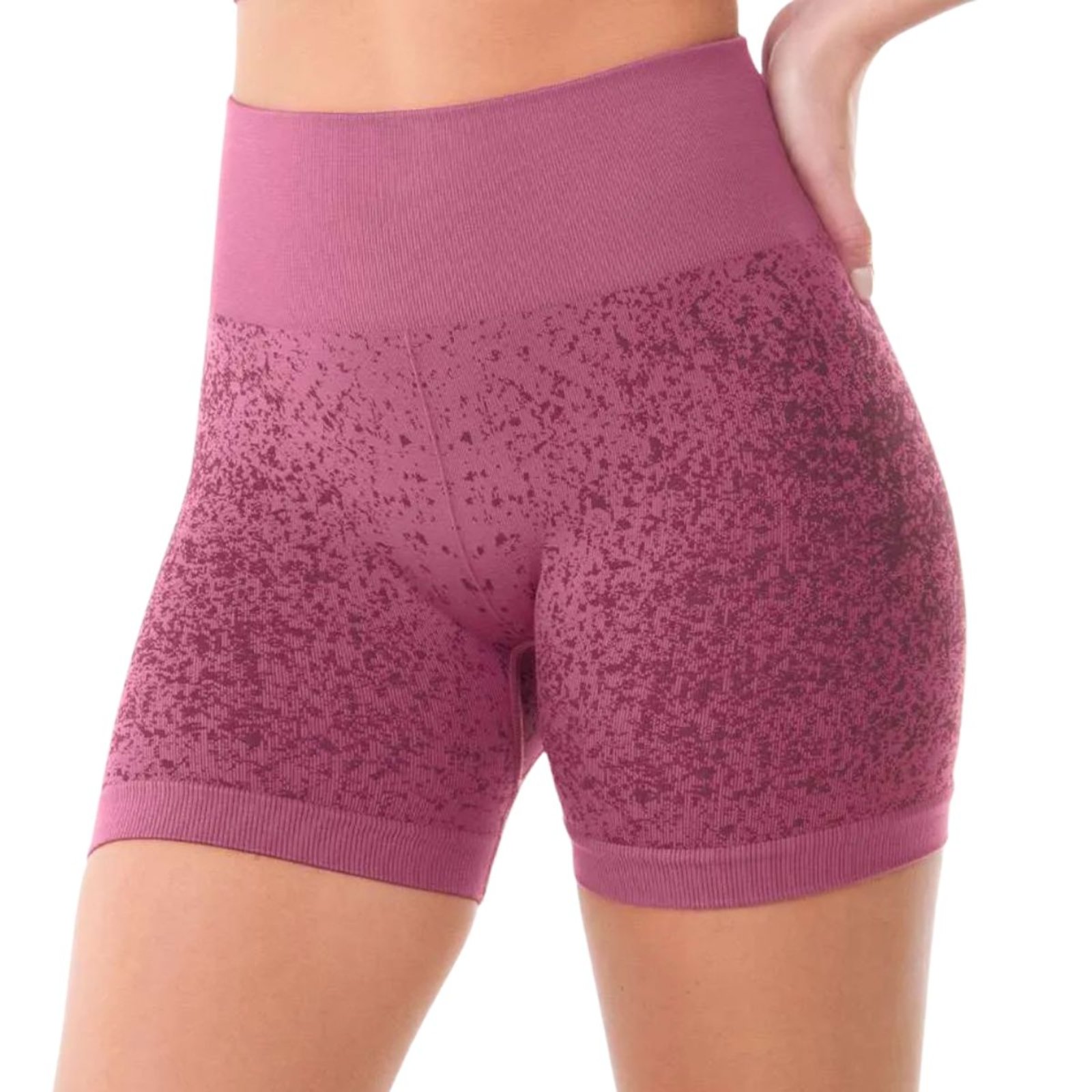 Short Fitness Mesclado Sem Costura Zee Rucci