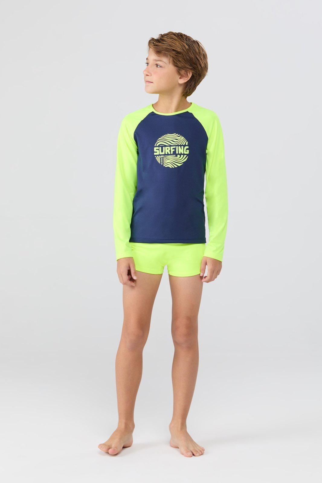 Conjunto Praia Masculino UV50+ Raglan Surf Street