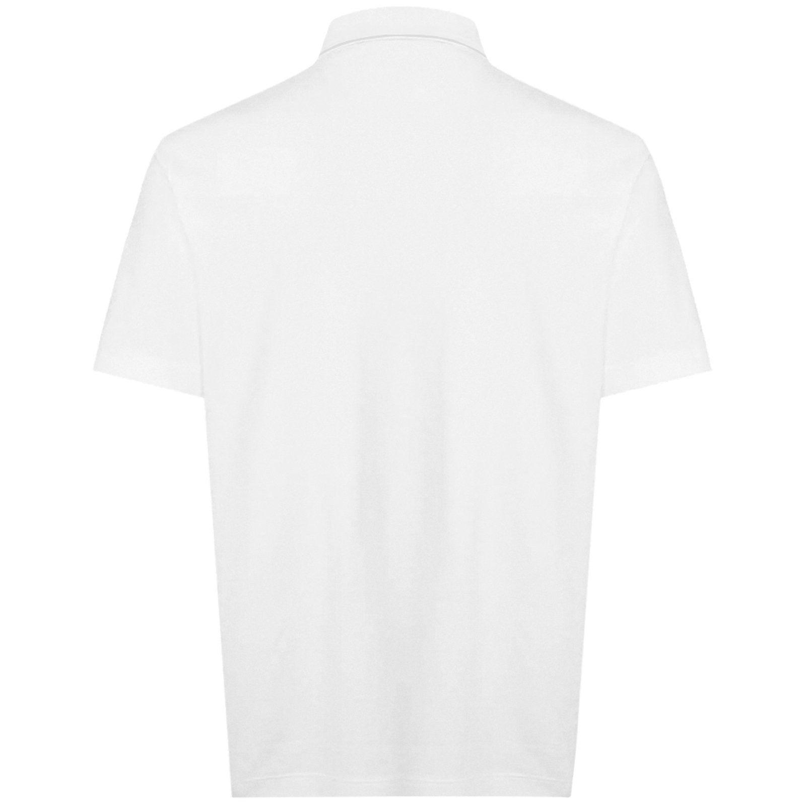 Vista 3 Camisa Polo Individual Basic Com Bolso Ou24 Masculino branco branco