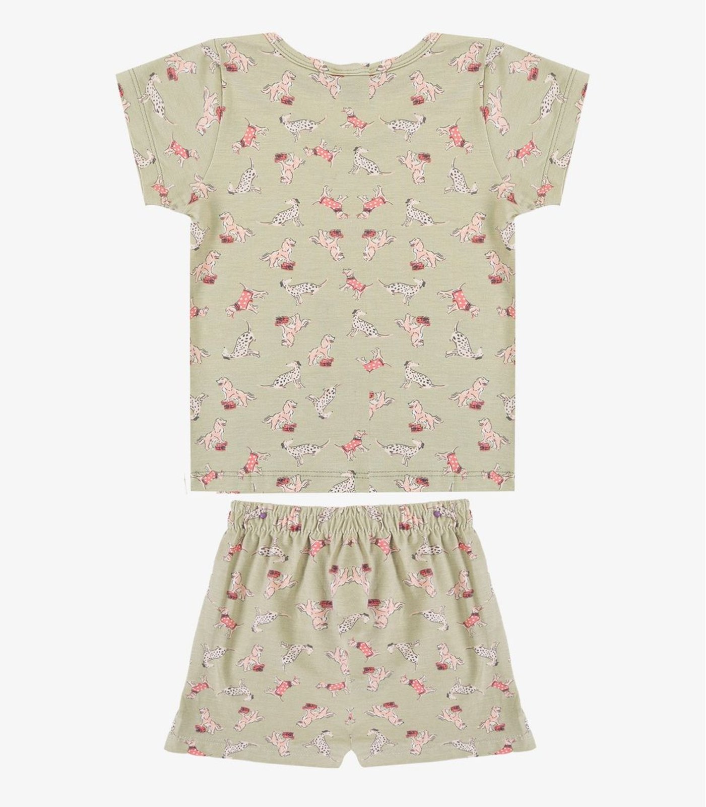 Pijama Blusa com Shorts Select Verde