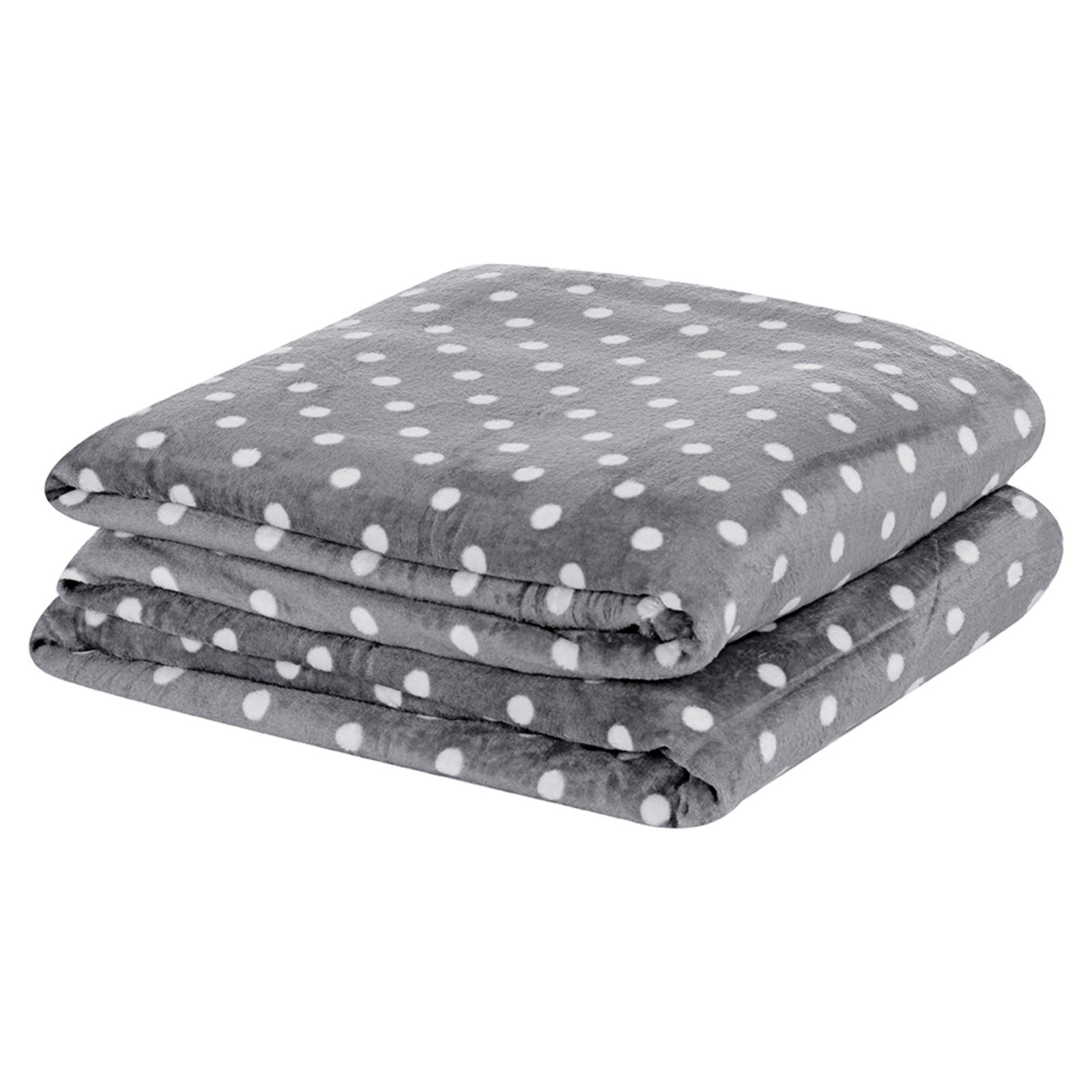 Manta Flannel Microfibra Mimosa Queen - Cinza