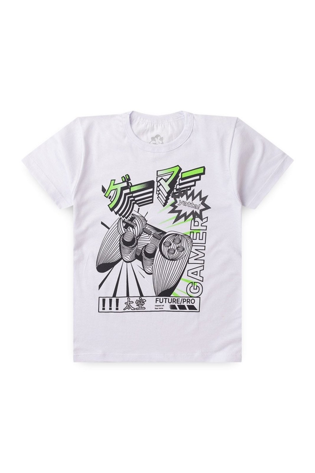 Vista 2 Infantil - Conjunto de Verão para Menino Camiseta e Bermuda Gamer GKS azul marinho GKS azul marinho