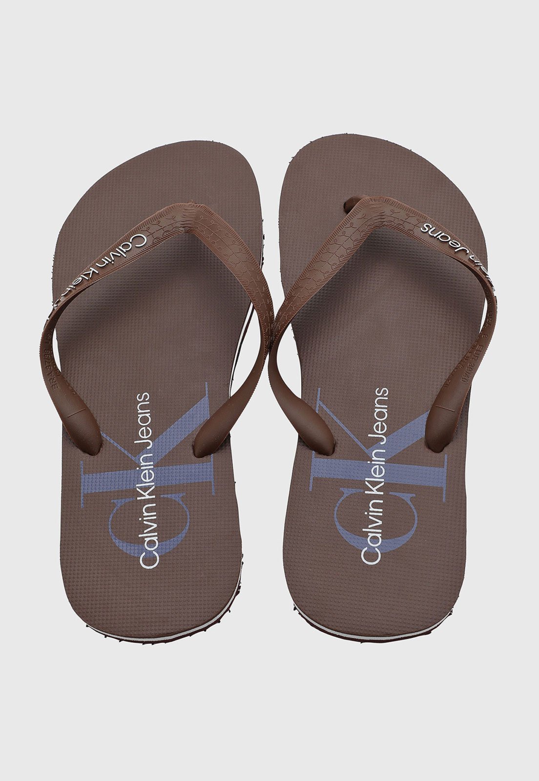 Chinelo Calvin Klein RE Issue Marrom