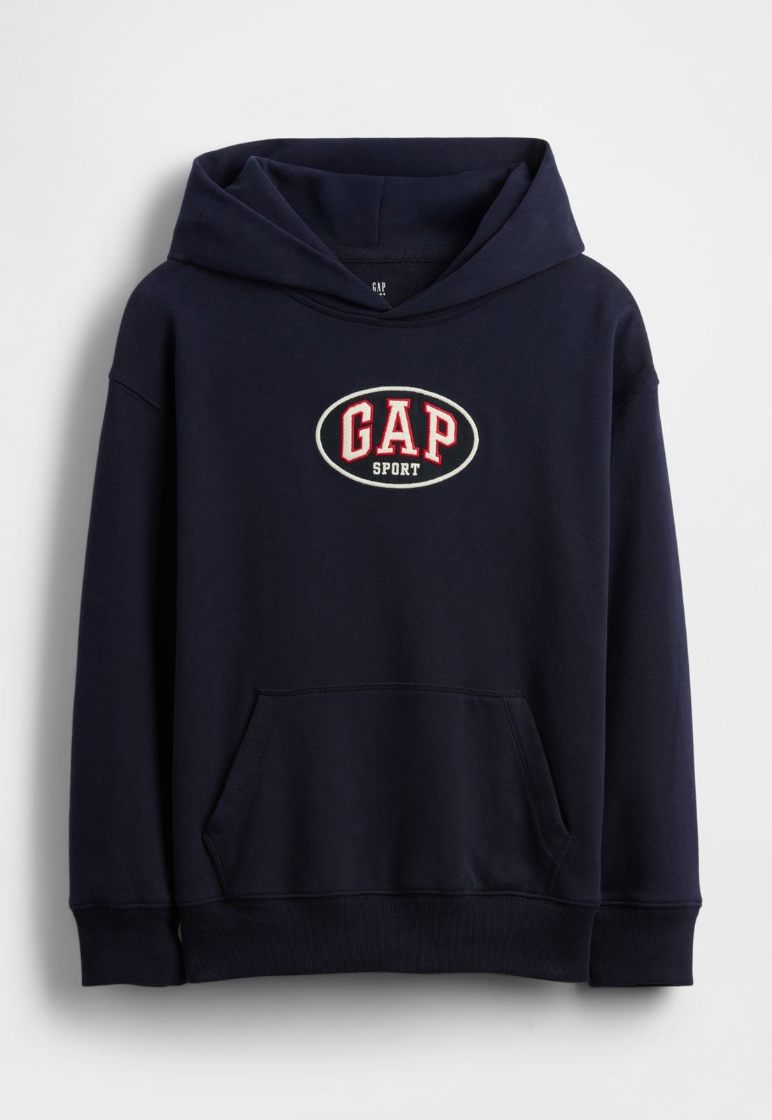 Infantil - Blusa de Moletom GAP Capuz Logo Azul