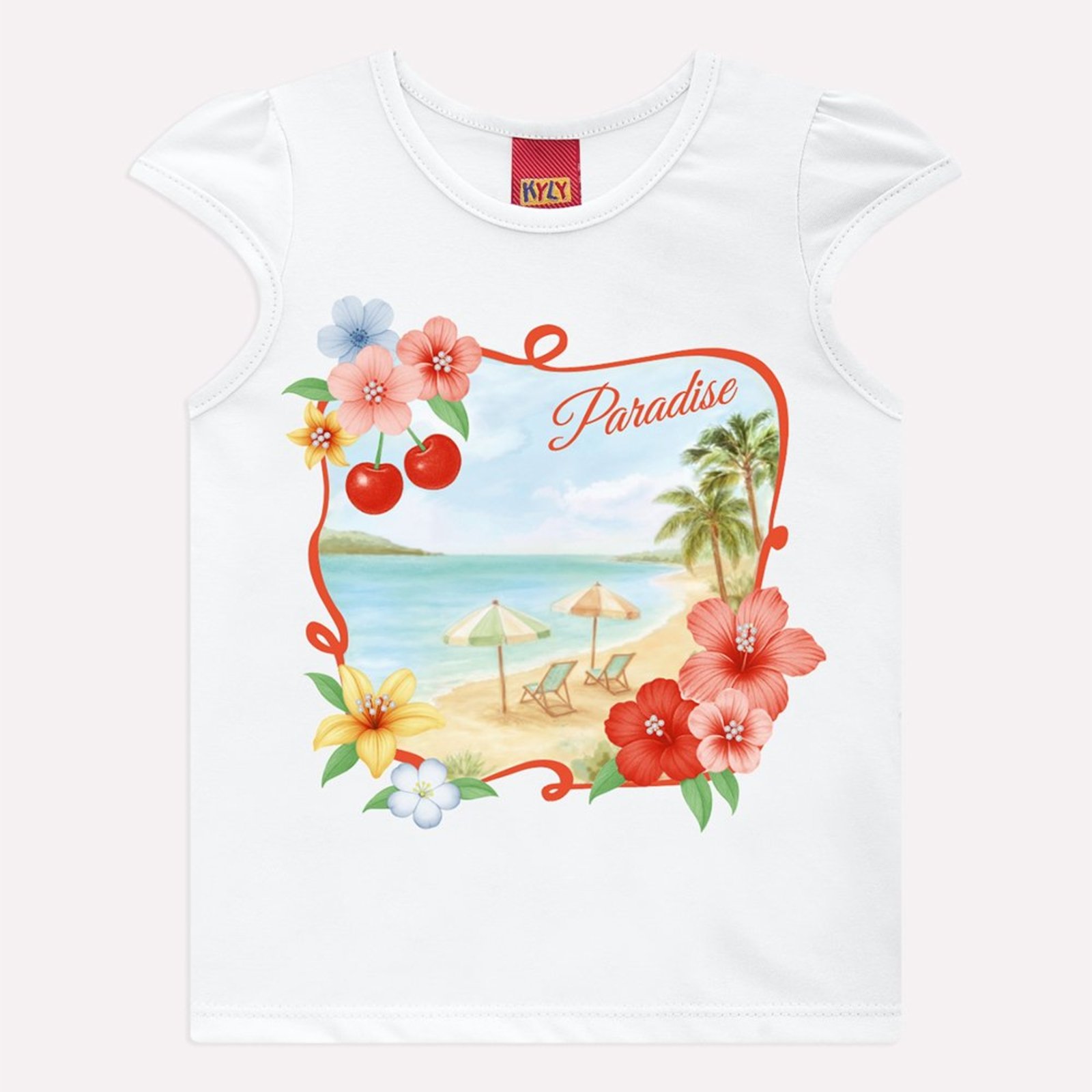 Infantil - Blusa Menina Praia Kyly