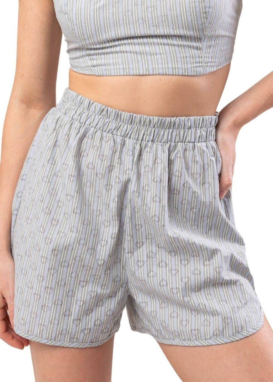 Shorts Sawary Listrado – 278621 – Cinza – Sawary