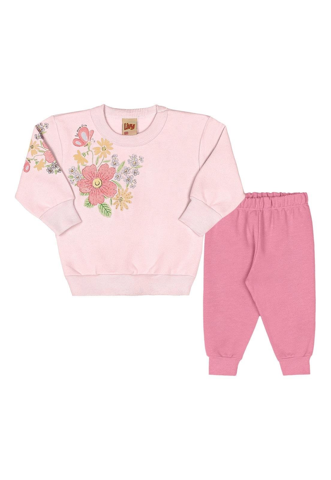 Infantil - Conjunto Menina Livy 10 Rosa