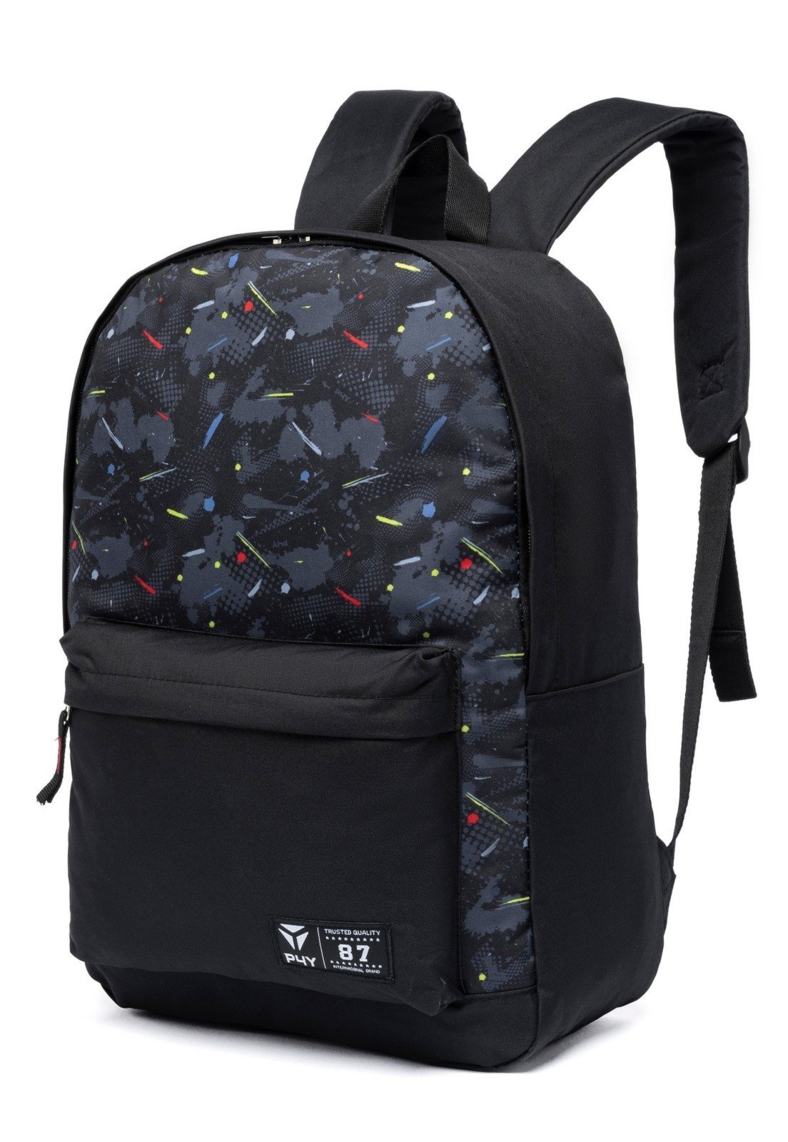 Vista 3 Kit Mochila Masculina Bolsa Escolar Espaçosa Resistente Com Estojo Faculdade Perfect For You preto Perfect For You preto