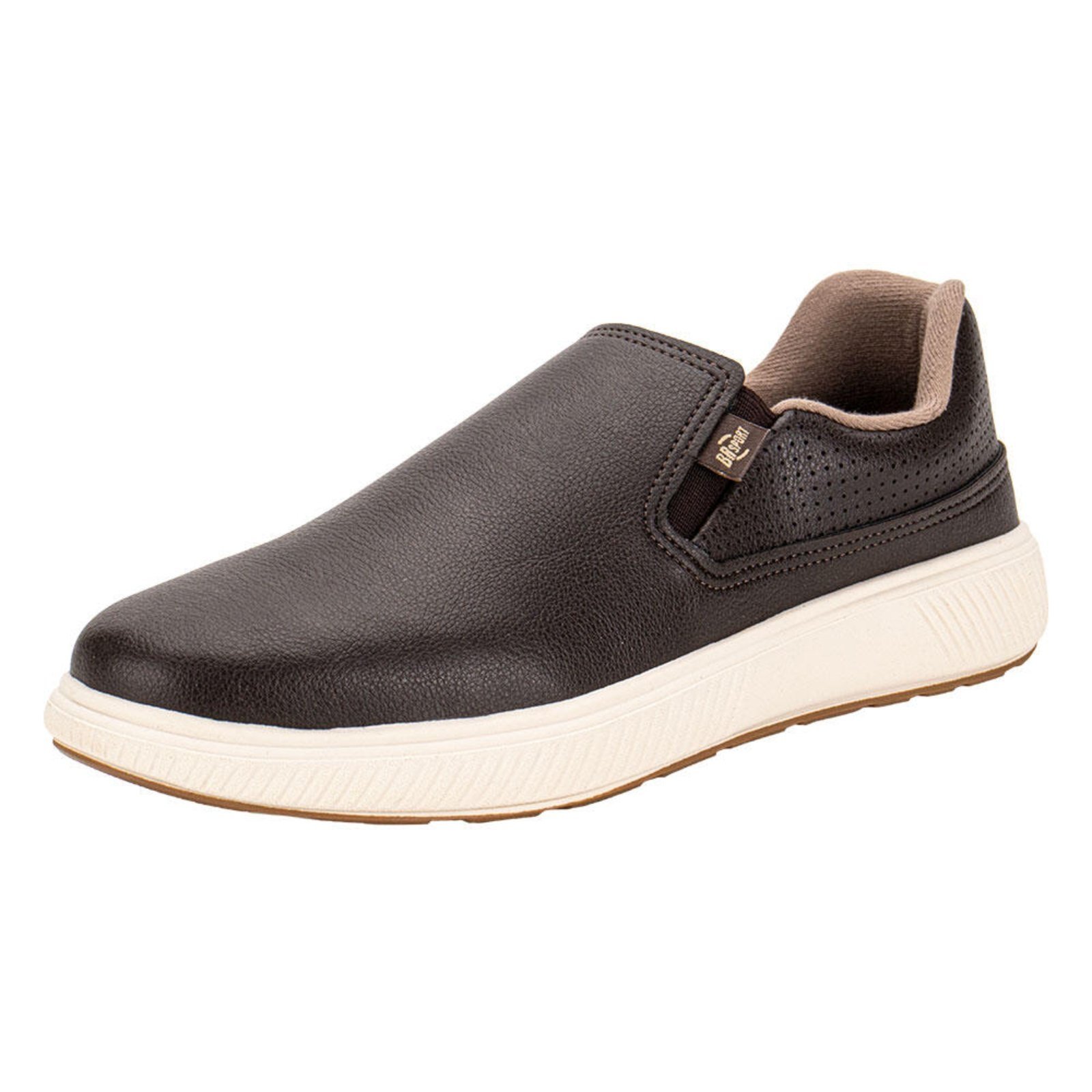 Tênis Masculino Slip On Brsport 2276219 0442762 Café