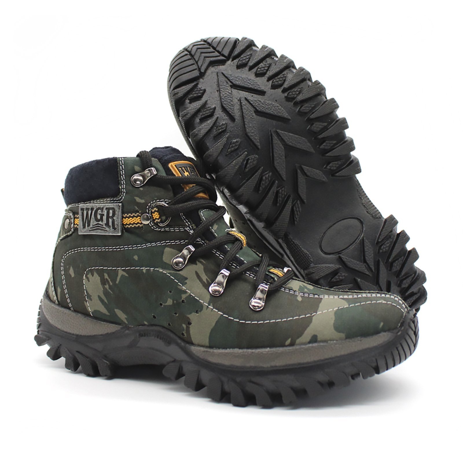 Vista 3 Coturno Masculino Bota Segurança Adventure Camuflado Lavini Shoes preto Lavini Shoes preto