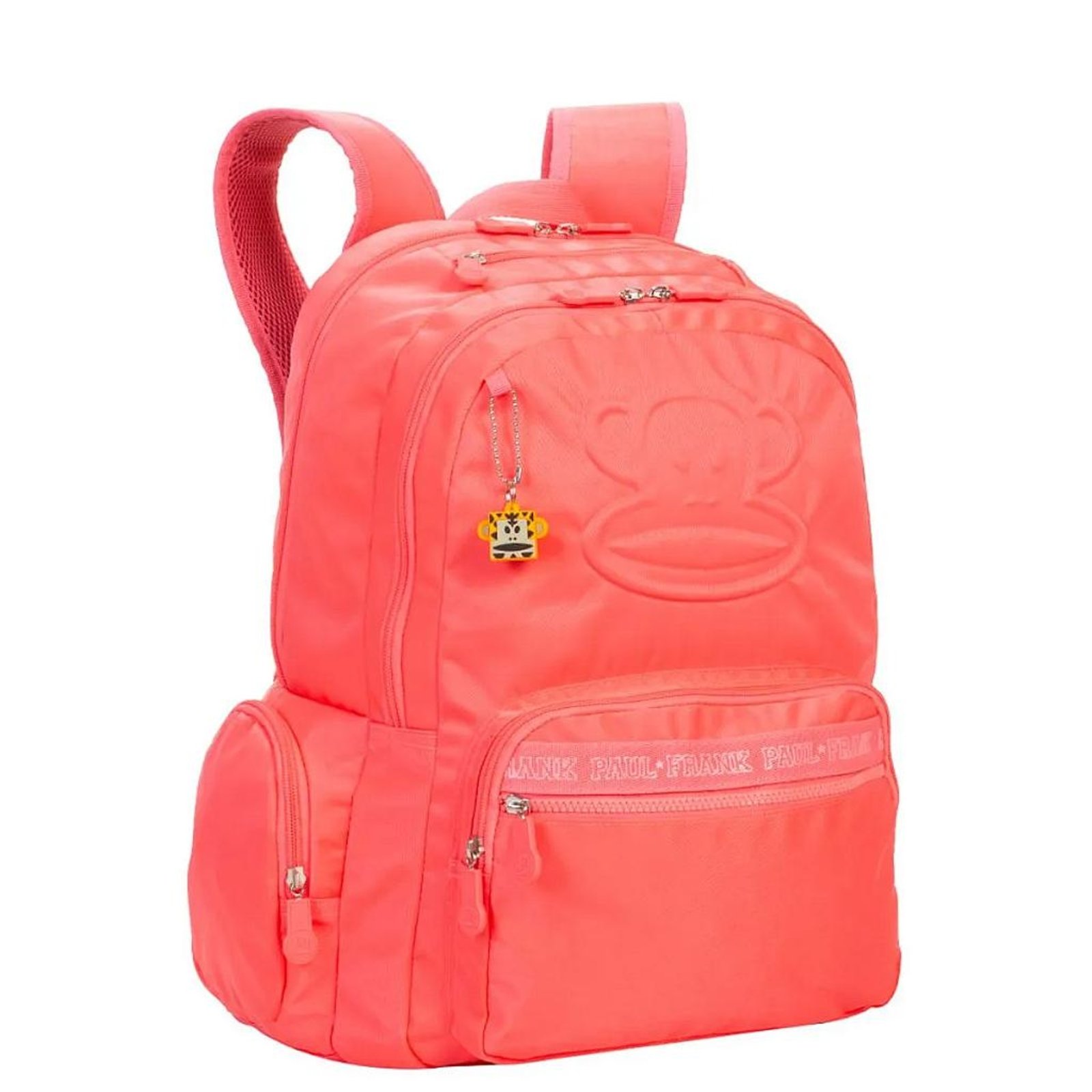 Vista 3 Infantil - Mochila Sestini Grande Paul Frank Classics Neon Laranja incolor neon Sestini incolor neon