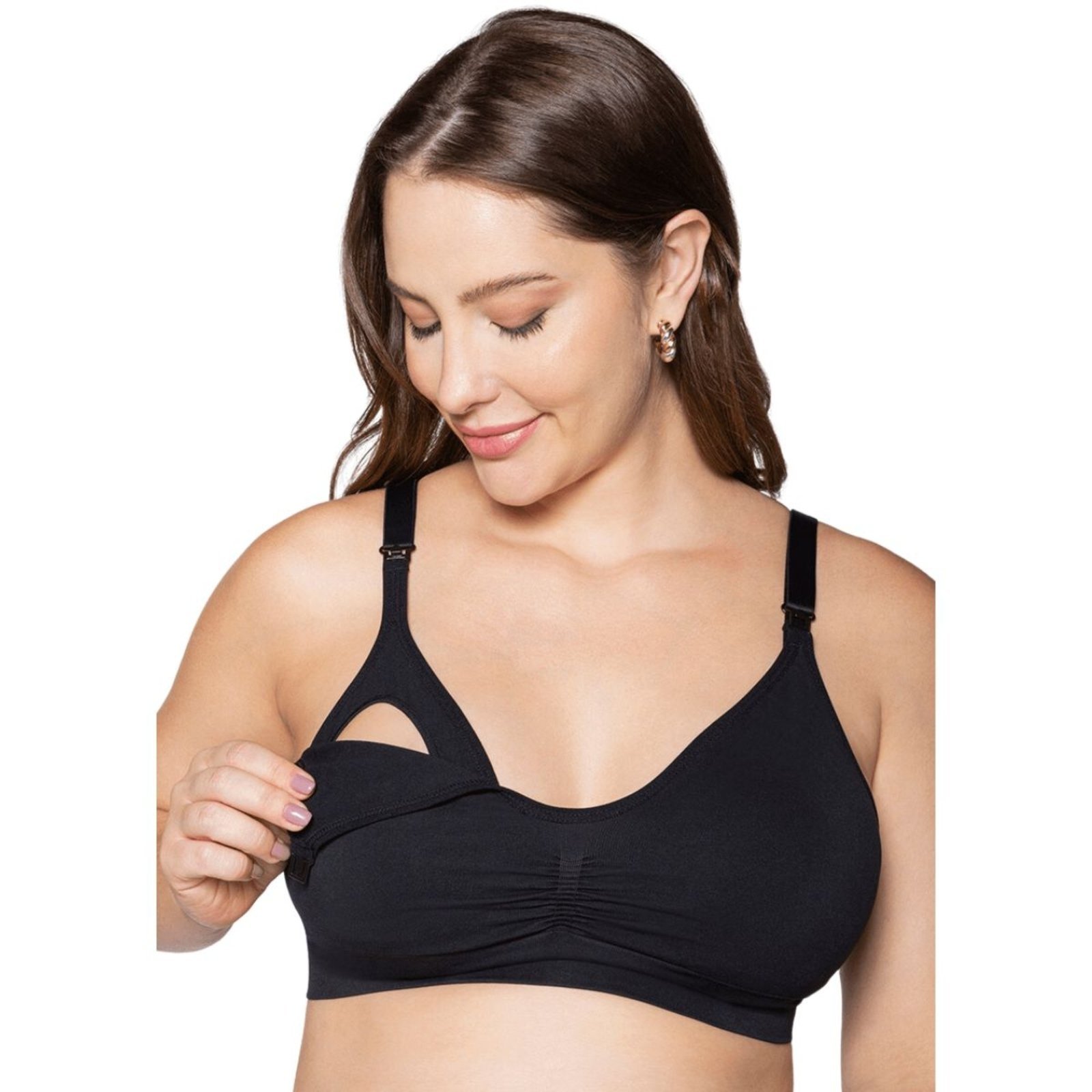 Sutiã Amamentação Sem Bojo Flexível Lingerie Mamãe Gestante Lupo
