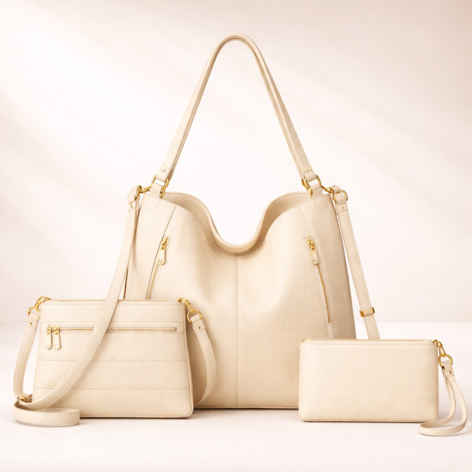 Bolsa Feminina De Ombro Casual Grande Bolsa Transversal Feminina Necessaire Porta Moeda