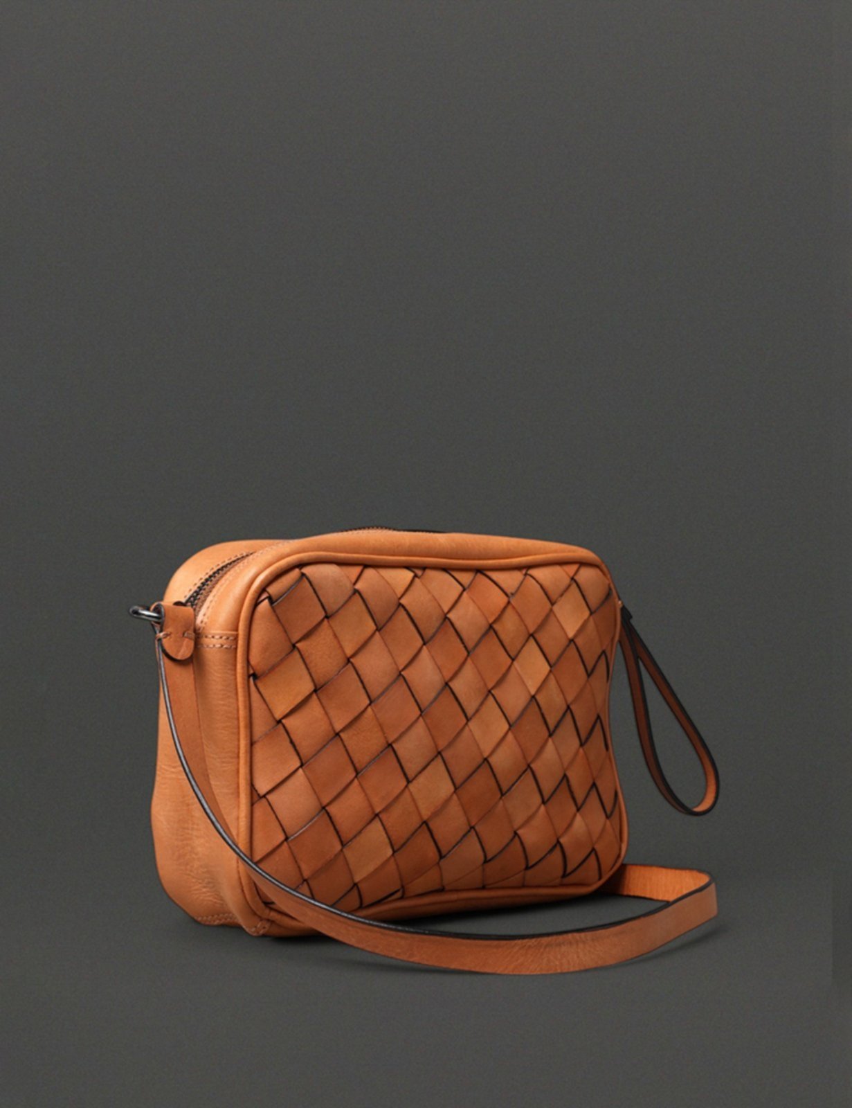 Vista 3 Bolsa Média Feminina Tressê Calvin Klein - Havana caramelo caramelo