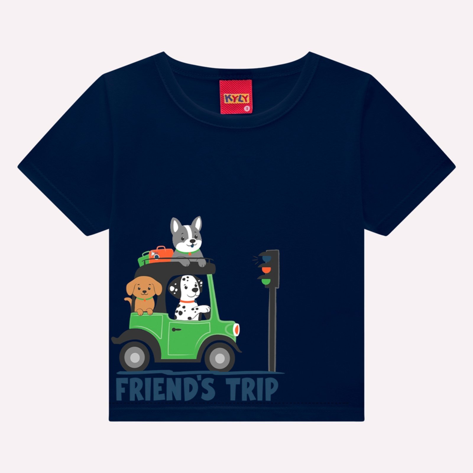 Infantil – Camiseta Menino Cachorrinhos Kyly