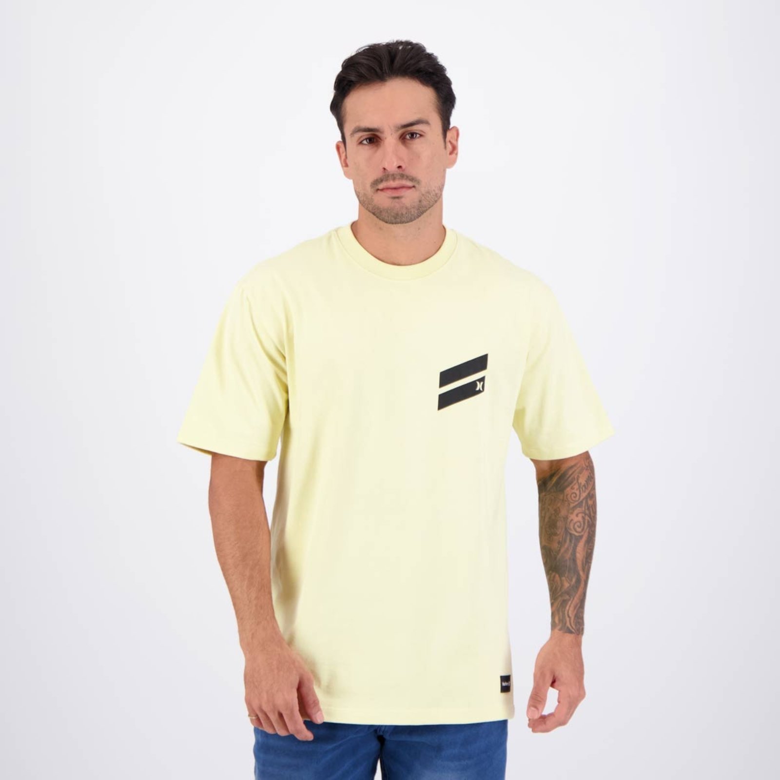 Vista 2 Camiseta Hurley Slash Amarela amarelo hurley amarelo