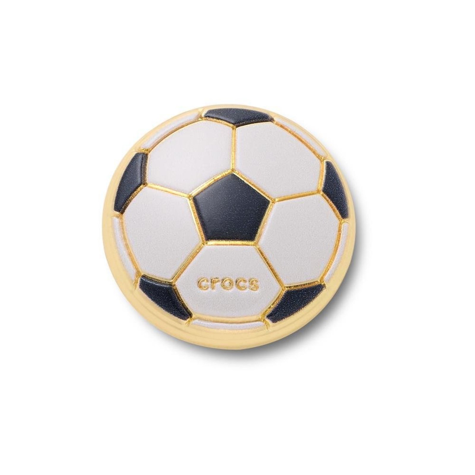 Infantil - Jibbitz™ Bola de Futebol Esmaltada Único Branco