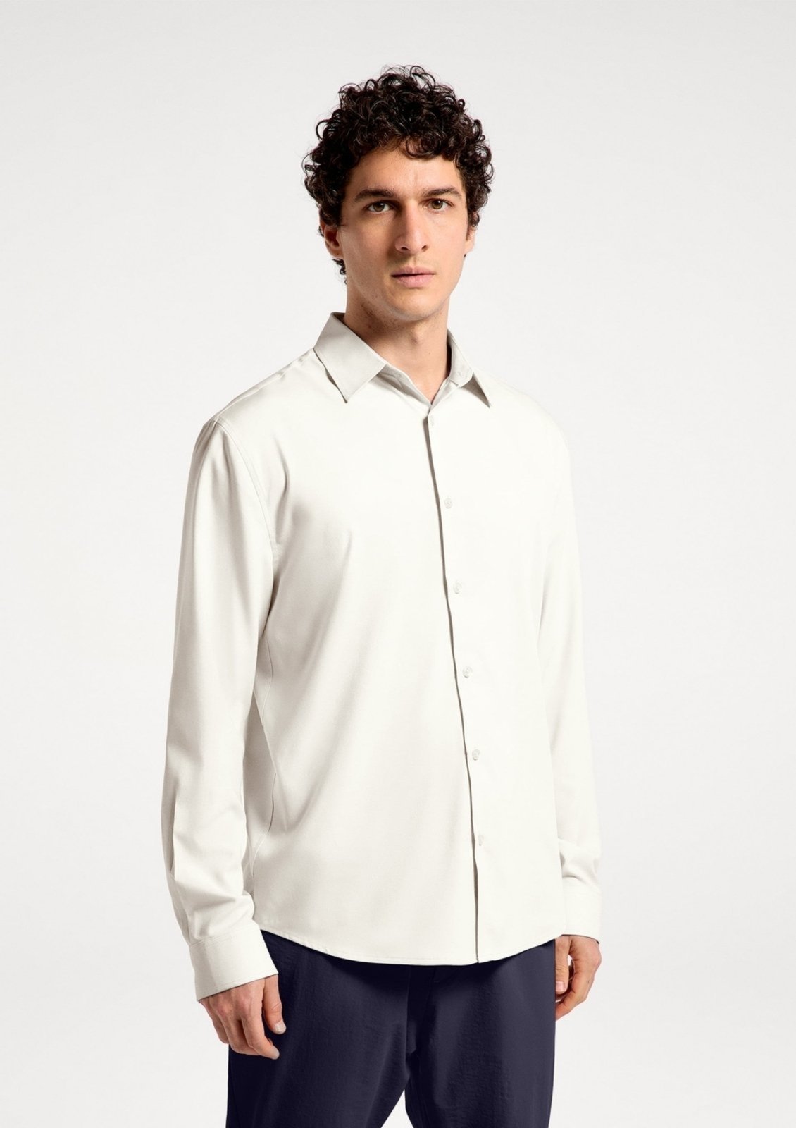 Camisa Masculina Manga Longa Tech - Off white P