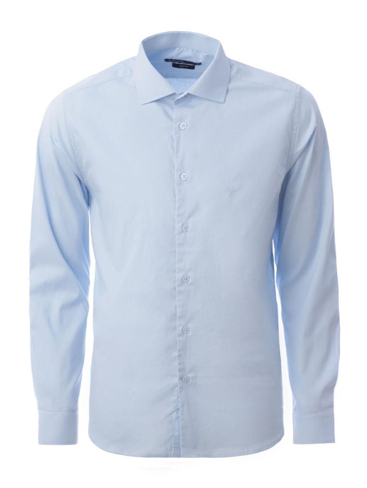 Vista 2 Camisa Slim Fit Eletrón Masculina CLARO azul Elétron azul