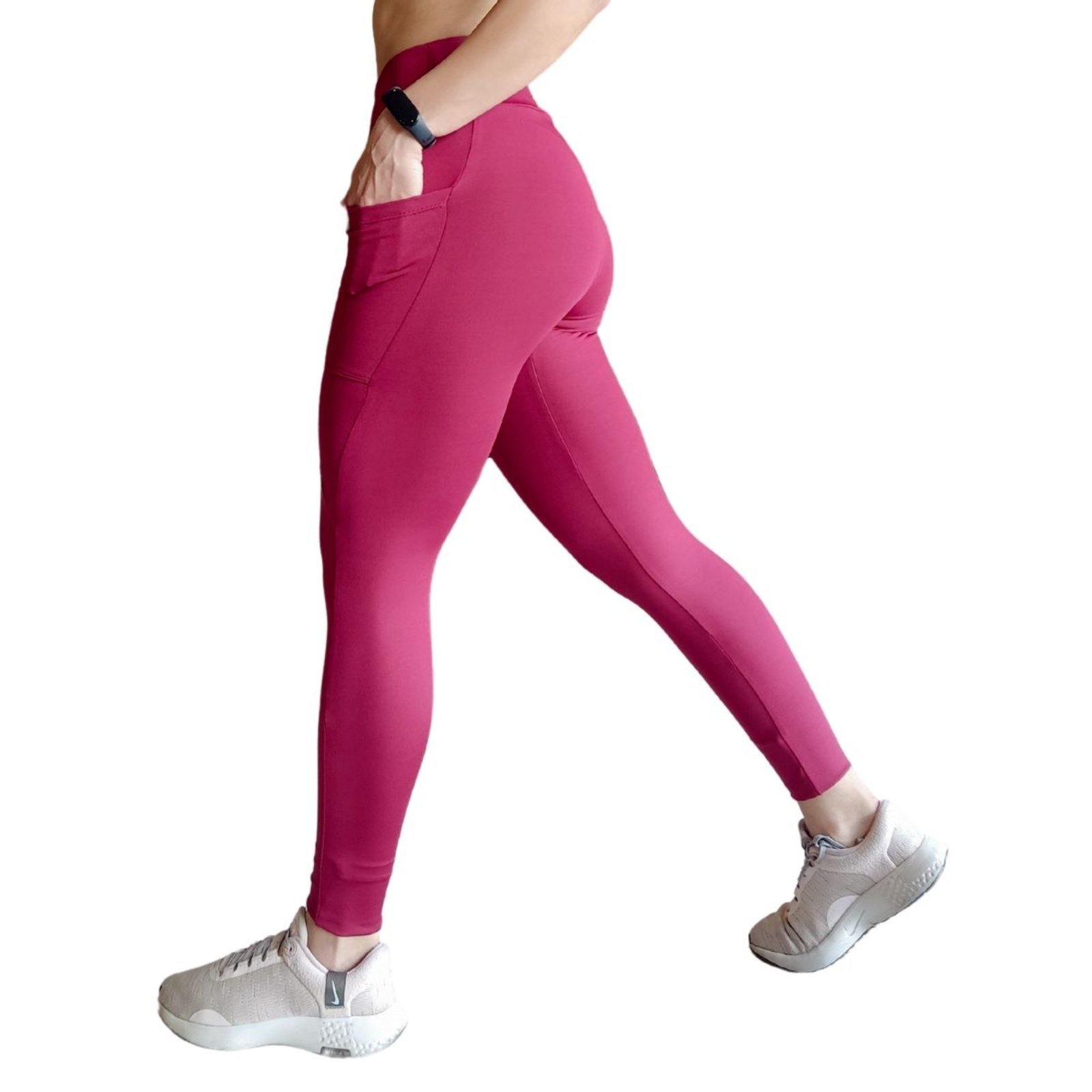 Calça Legging Heide Ribeiro Bolso Vinho