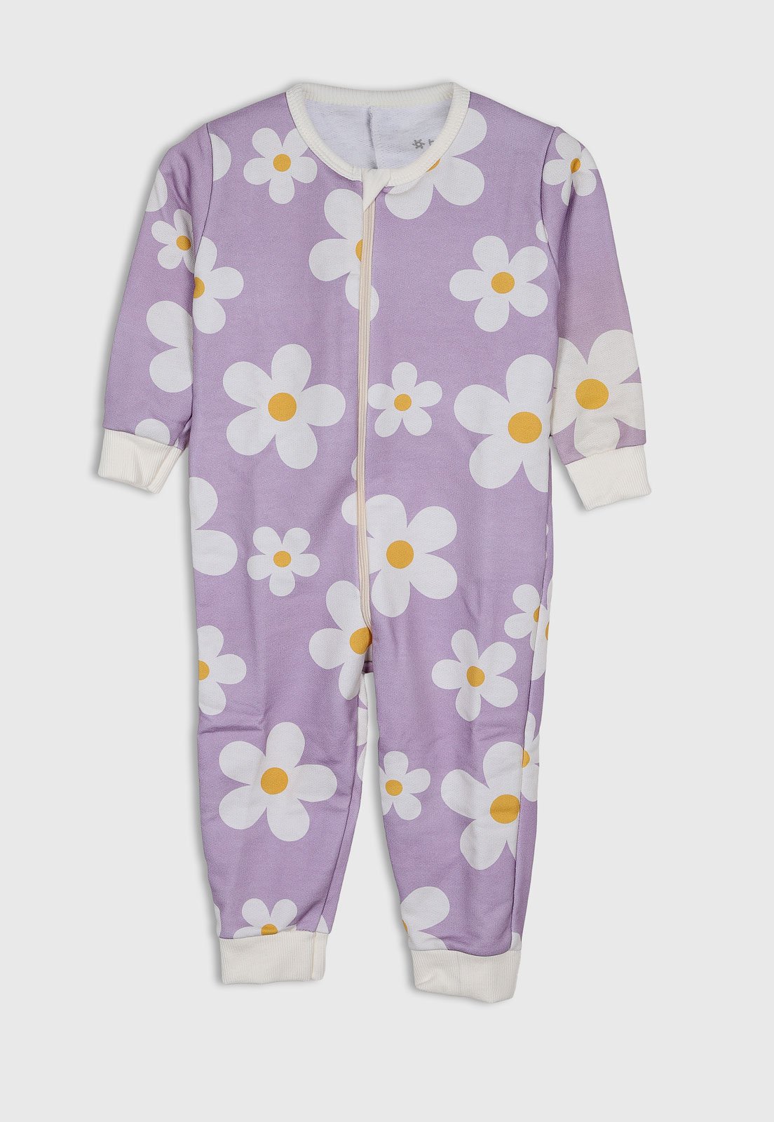 Pijama Brandili Floral Lilás