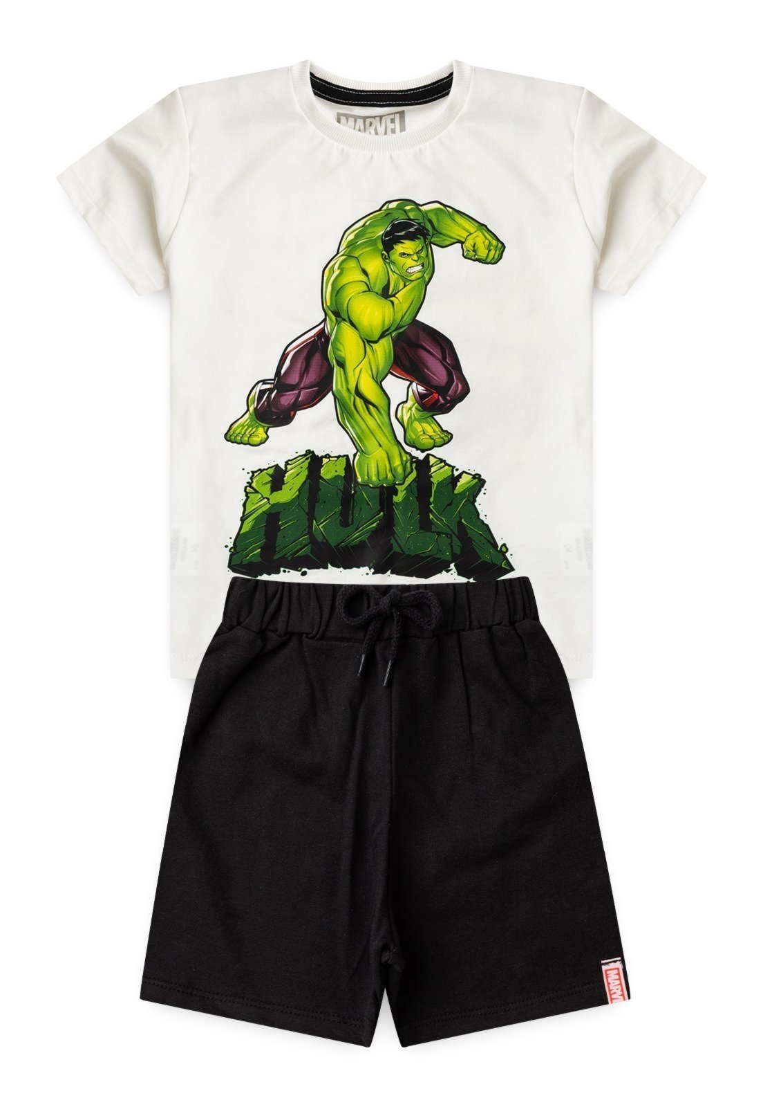 Infantil - Conjunto Disney Masculino Oversized Hulk