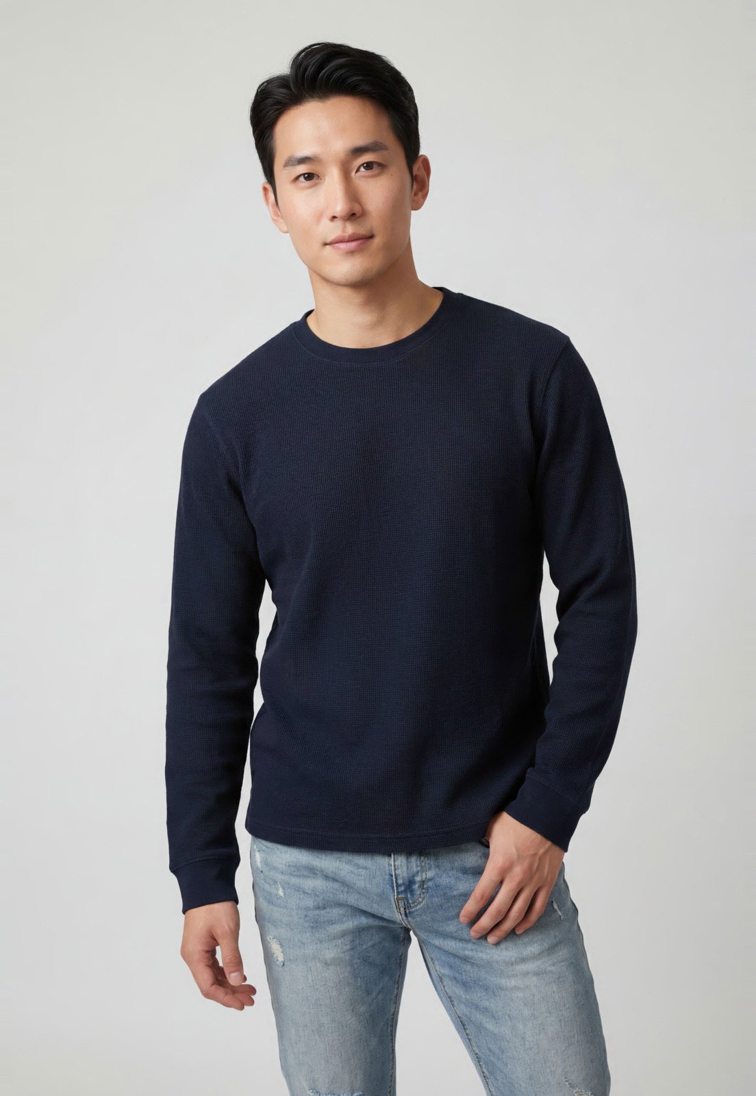 Suéter GAP Masculino Gola Redonda Azul Marinho