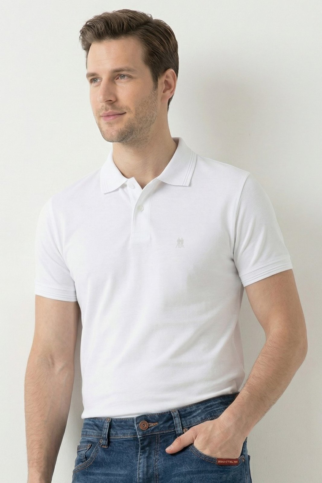 Polo Piquet Lisa Premium Polo Wear Branco