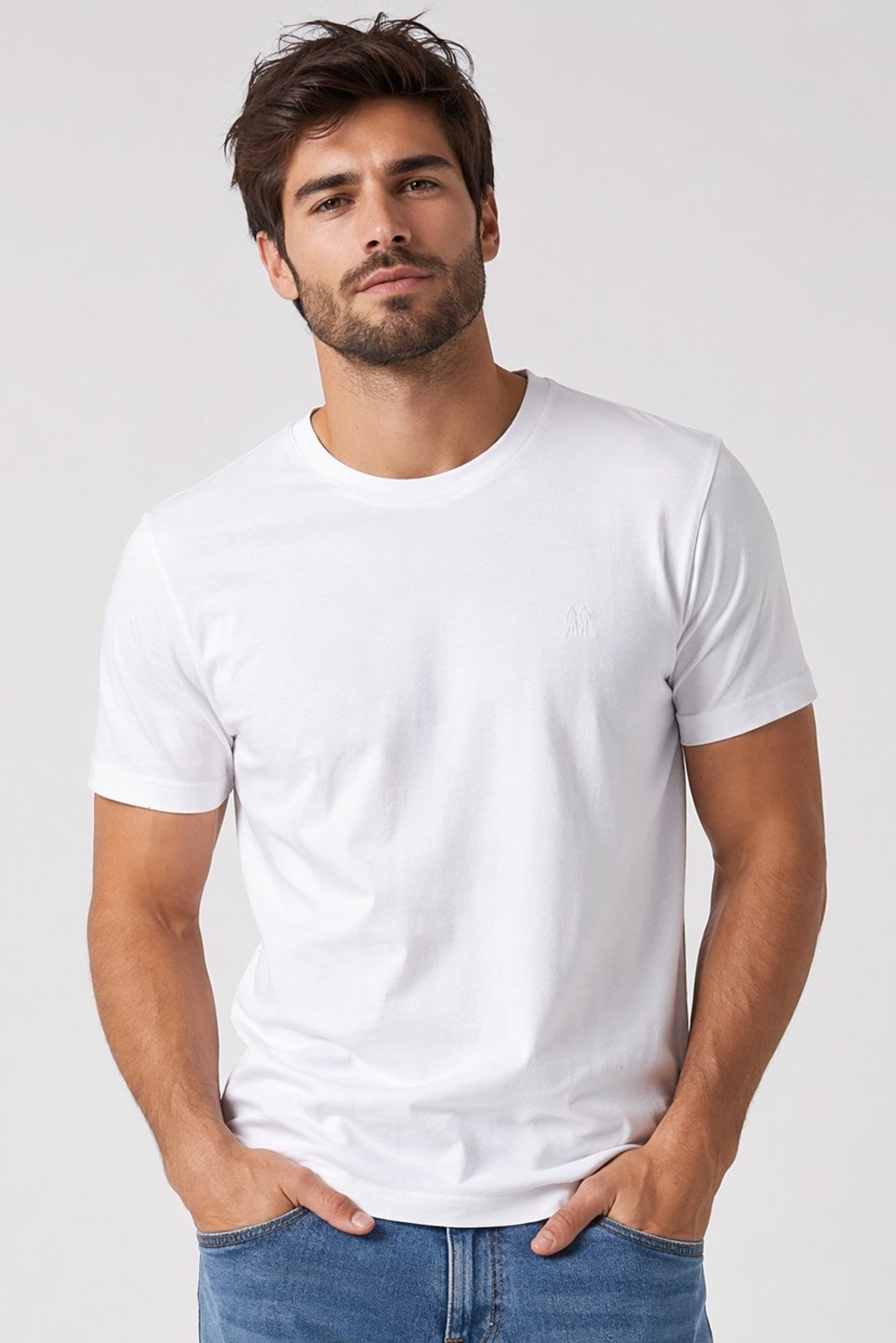 Camiseta Masculina Premium Algodão Polo Wear Branco
