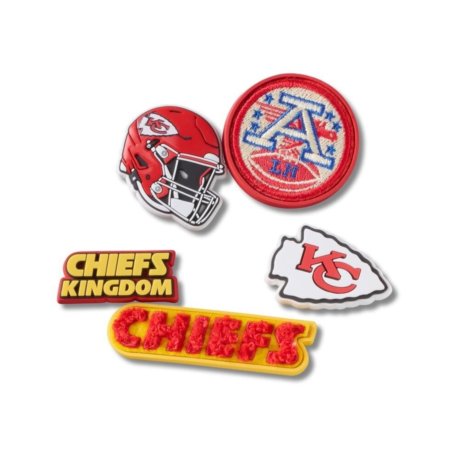 Infantil - Jibbitz™ NFL Kansas City Chiefs Pack com 5 Peças Único Branco