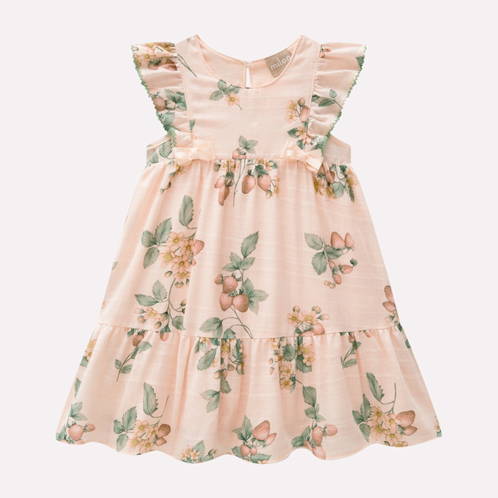 Infantil – Vestido Menina Morangos Milon