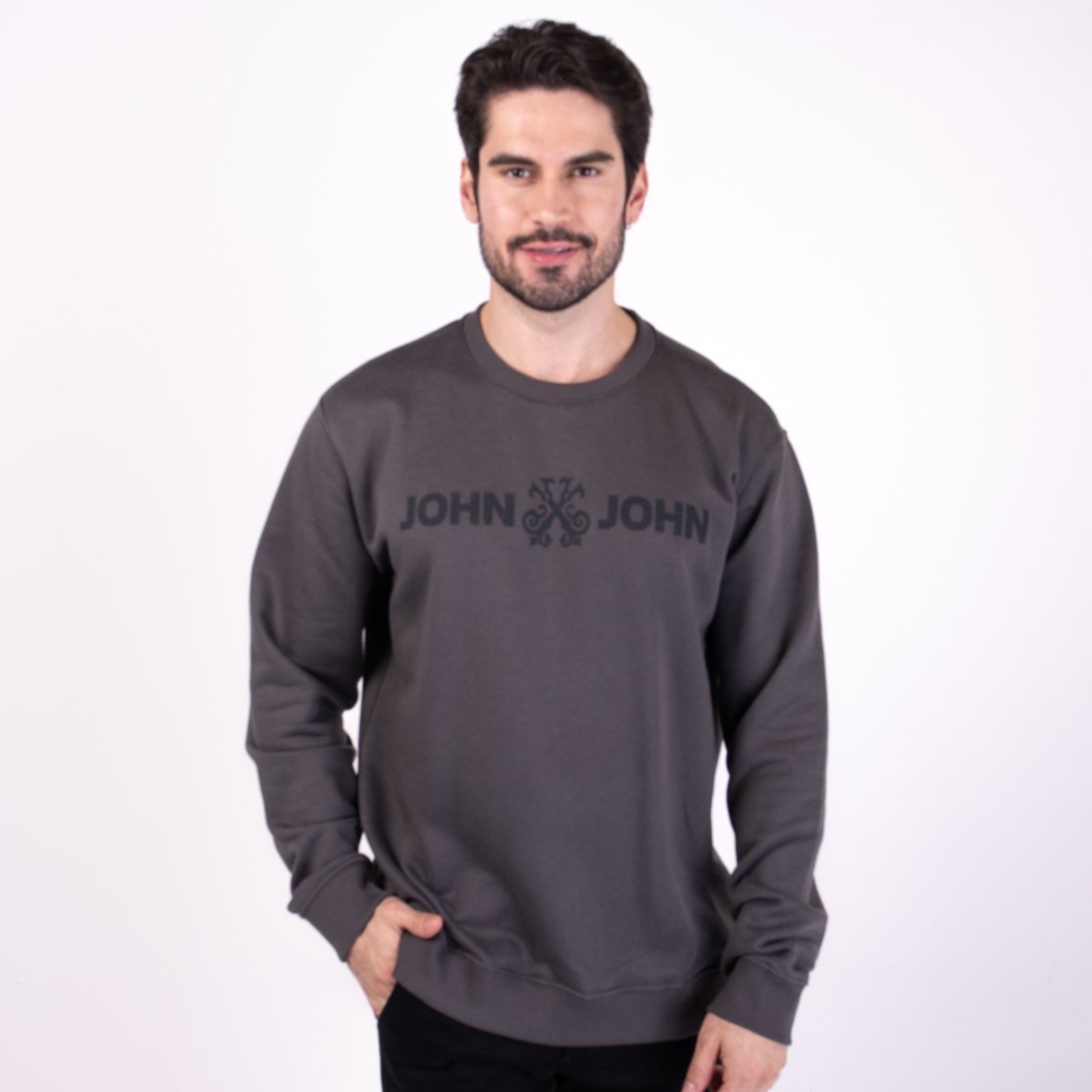 Moletom John John New Basic Chumbo