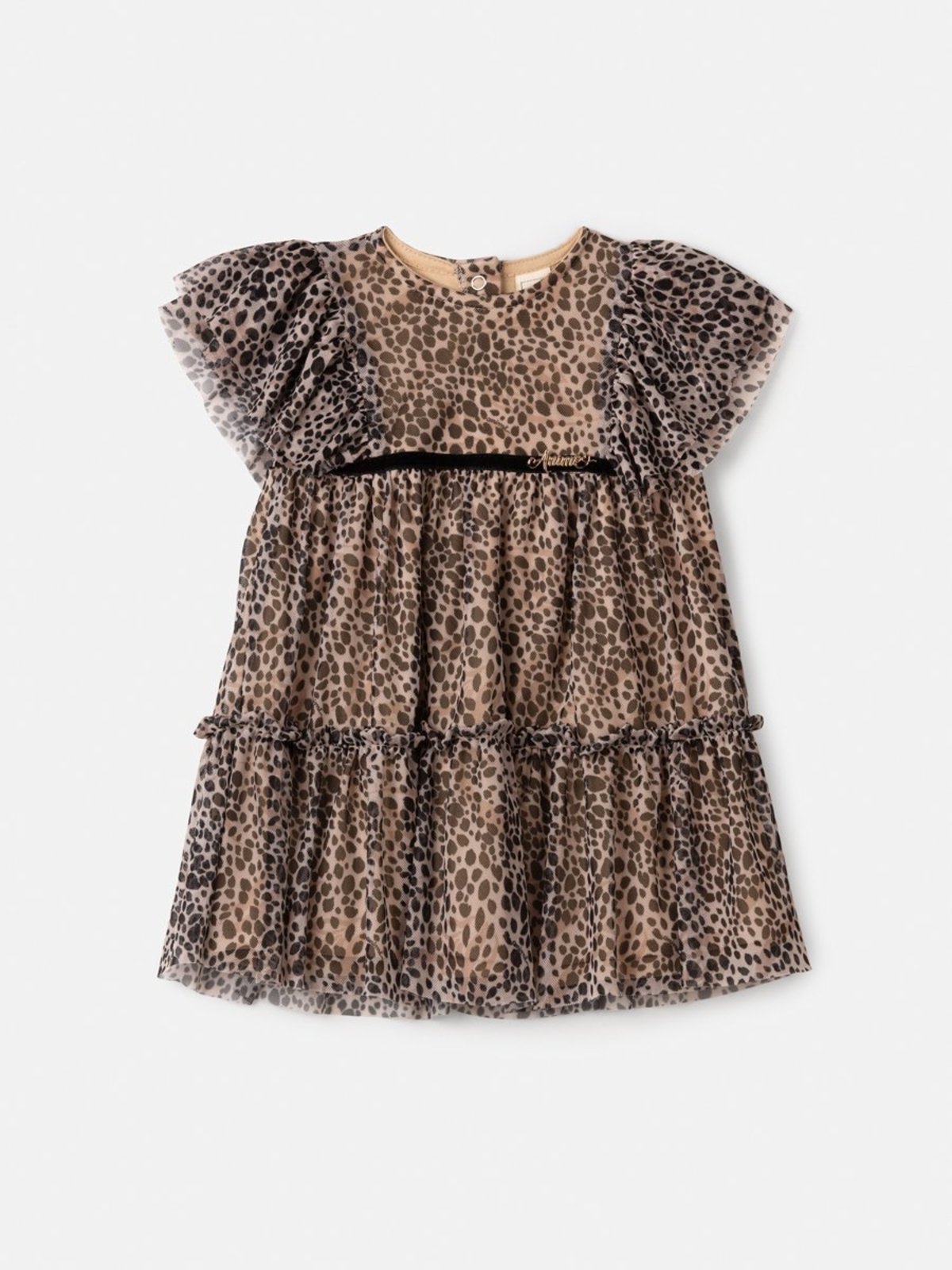 Infantil - Vestido de Tule Animal Print