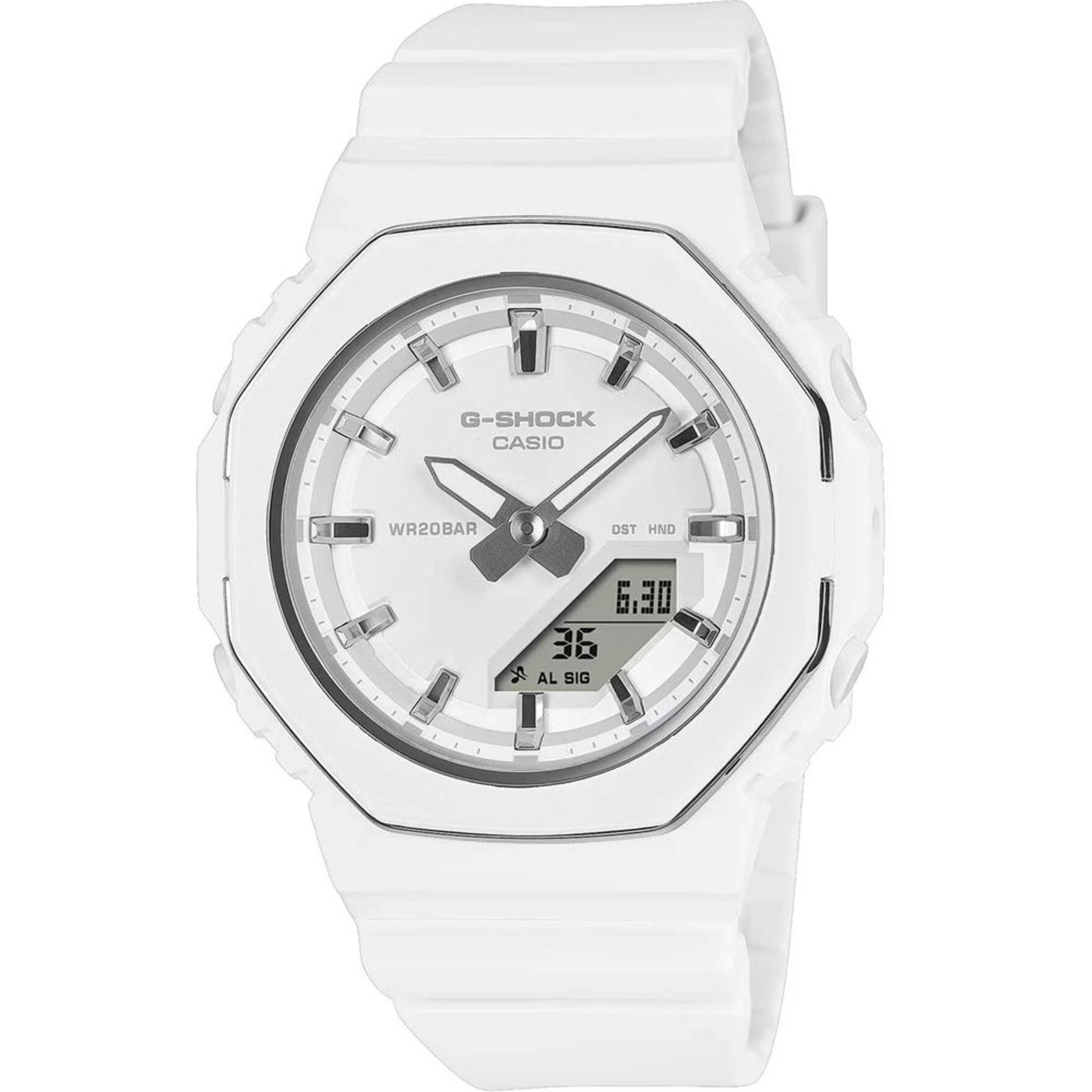 Vista 2 Relógio G-Shock GMA-P2110-7ADR Casio branco Casio branco