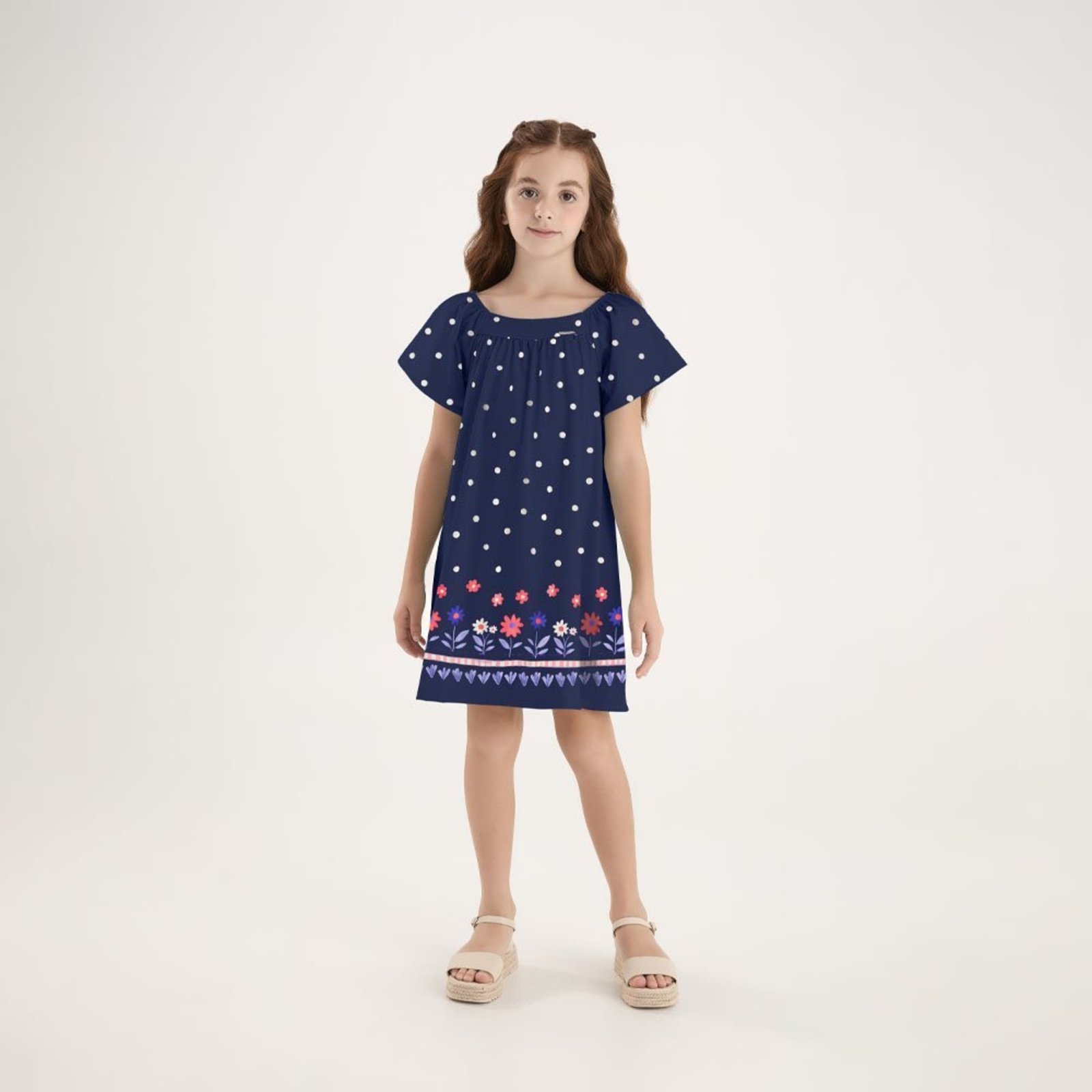 Infantil - Vestido Marinho Pulla Bulla Menina - 53815-750 Azul