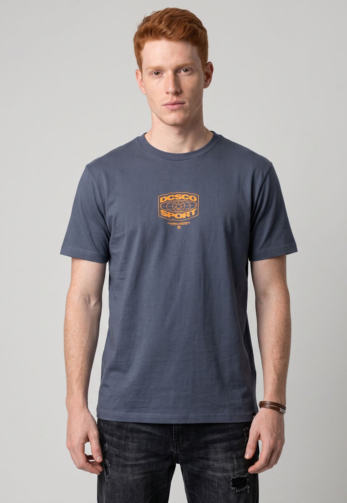 Camiseta Masculina DC Shoes Retro Sport Azul
