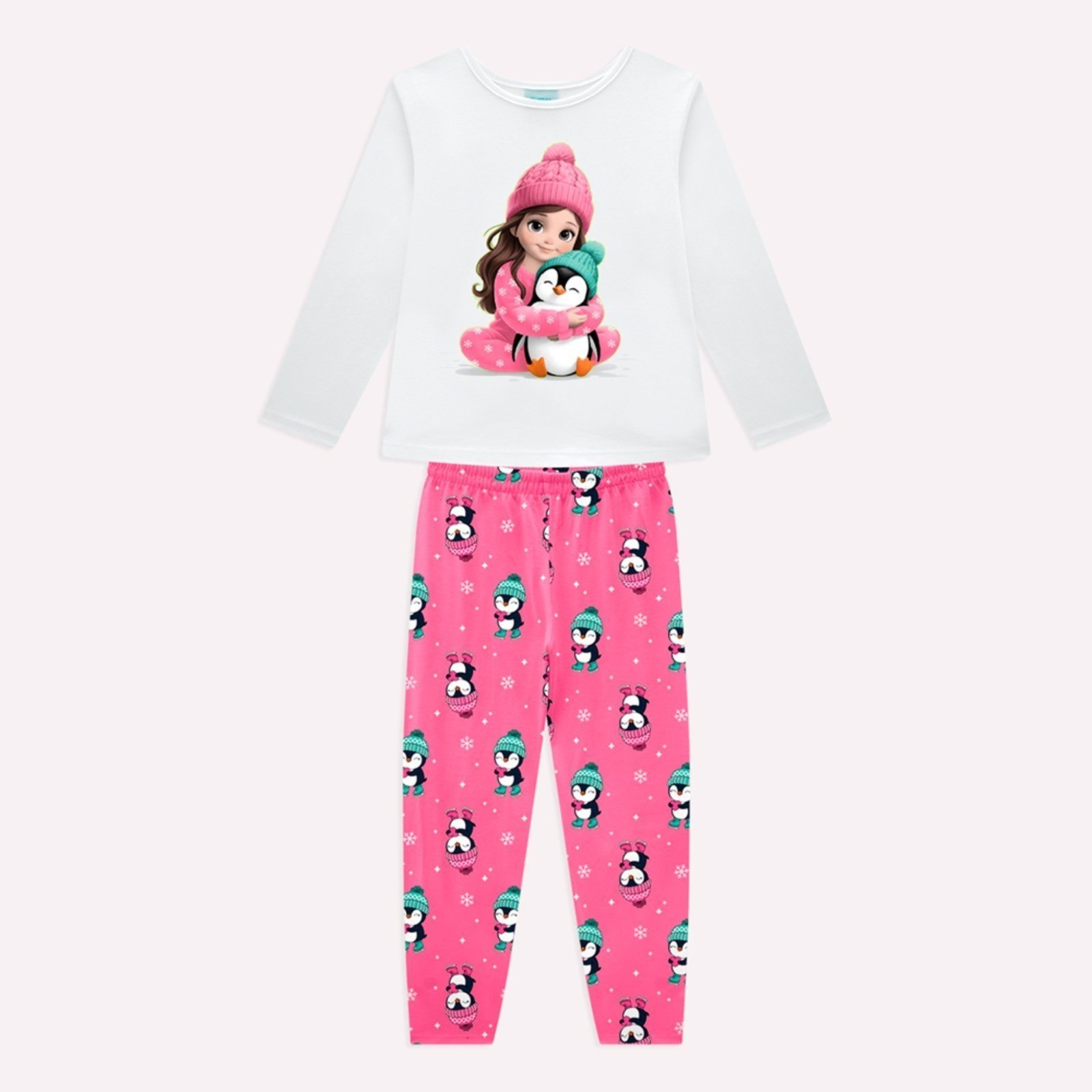 Pijama Menina Pinguim Kyly