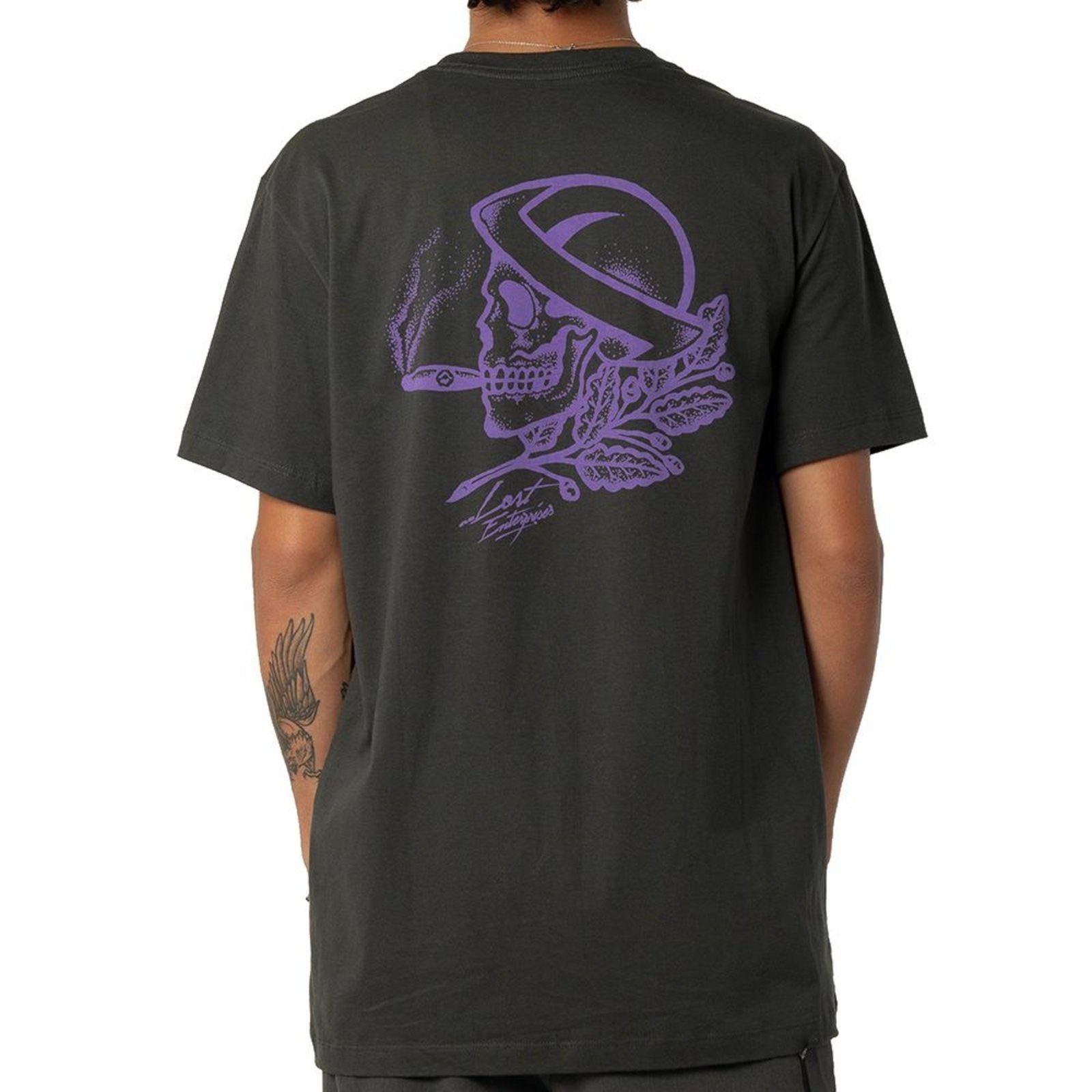 Vista 3 Camiseta Lost Skull SM26 Masculina Chumbo Estanho grafite Lost grafite