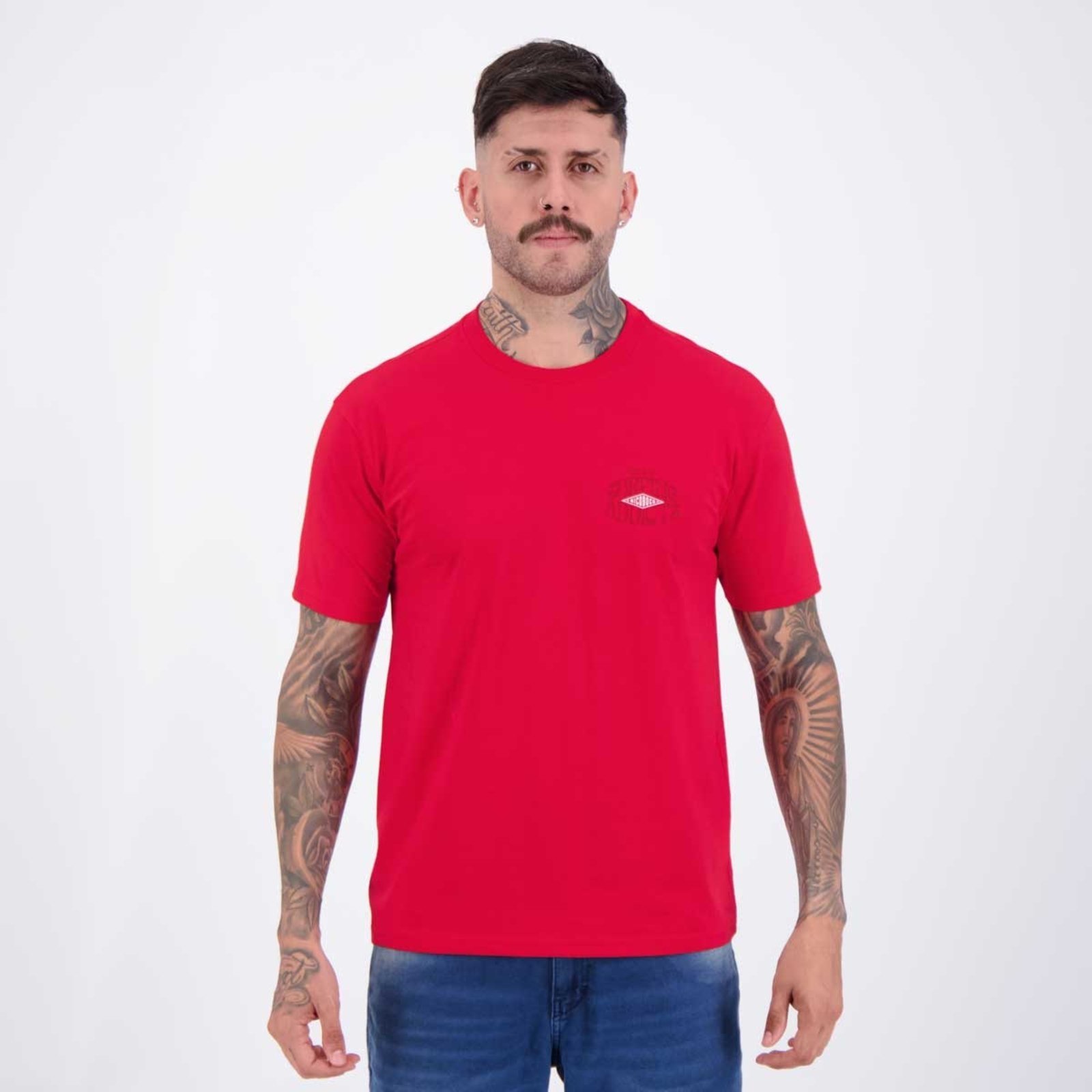 Vista 3 Kit 03 Camisetas Nicoboco Vermelho e Preta cinza Nicoboco cinza