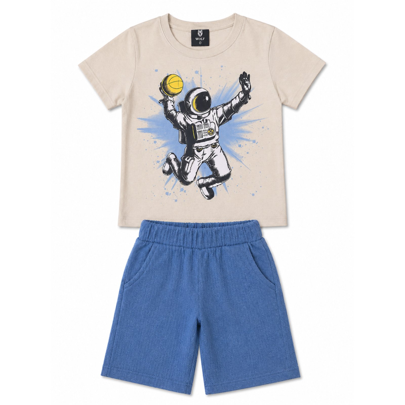 Infantil - Conjunto Menino Verão Astronauta Kangulu