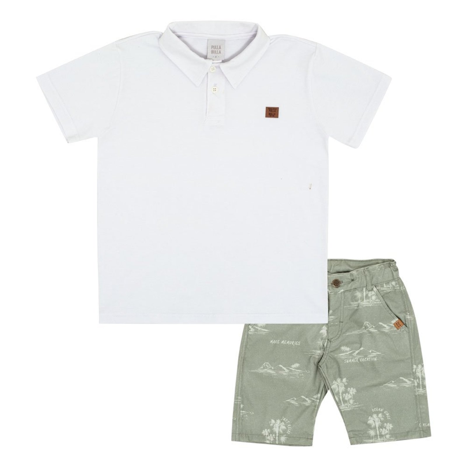 Infantil - Conjunto Menino - Branco - 50783-3