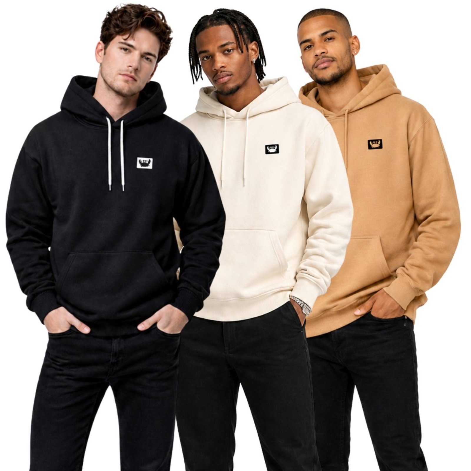 Kit 3 Blusas De Frio Moletom Canguru Com Capuz Casaco Estampado Siri