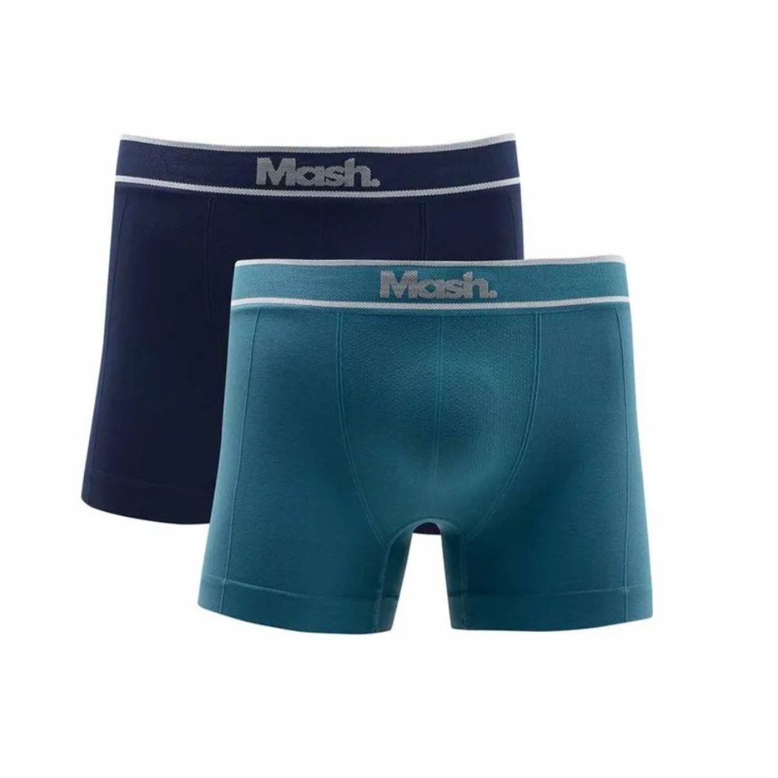 Kit 2 Cuecas Boxer Mash Microfibra Sem Costura Adulto 711.17