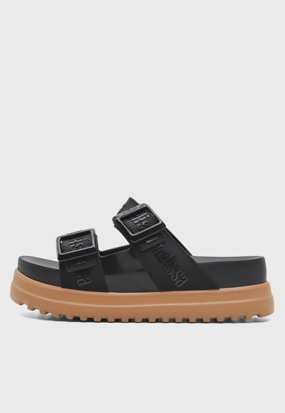 Sandália Papete Melissa Cozy M Lover Platform Ad Preta