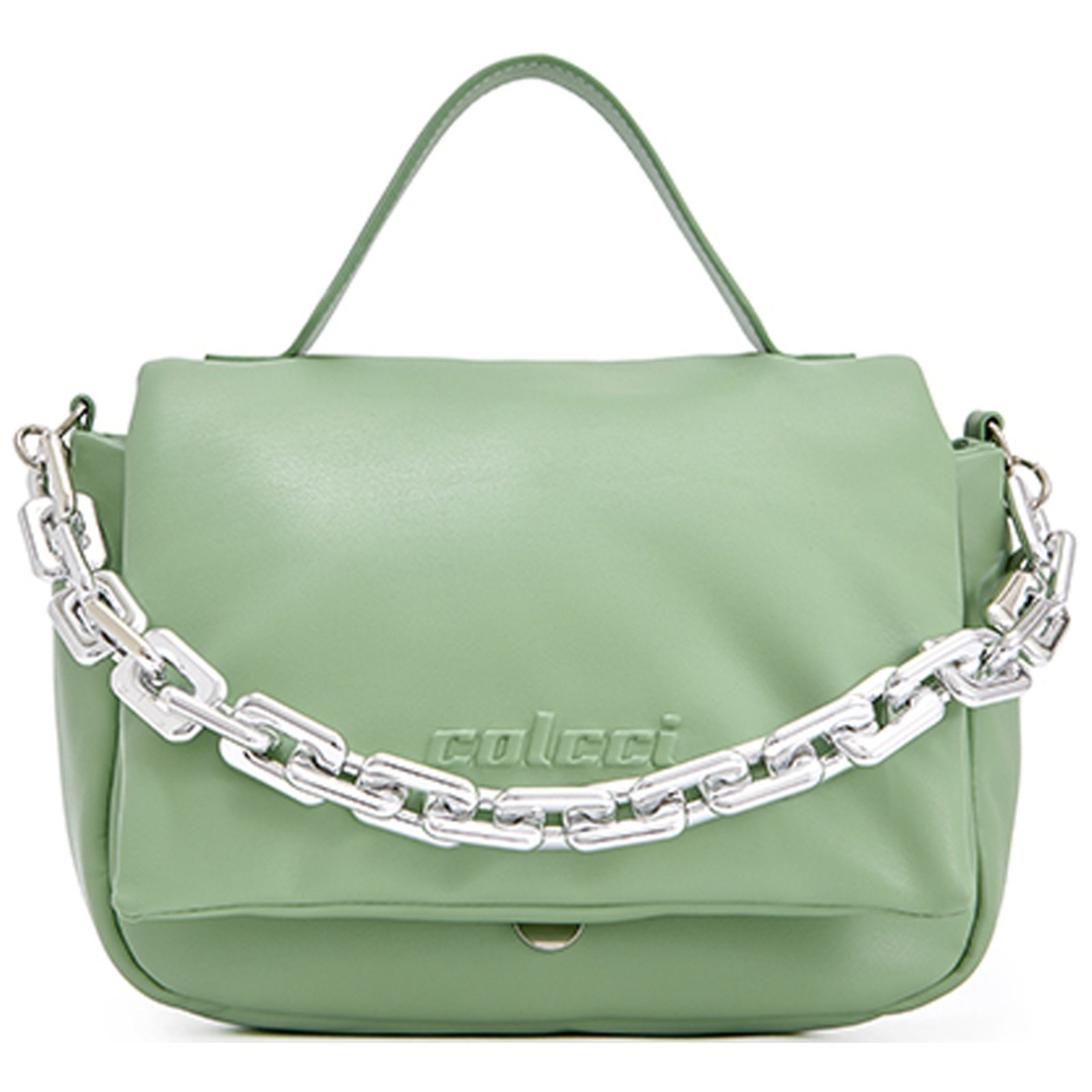 Vista 2 Bolsa Shoulder Colcci Relevo Pr25 Feminino preto preto