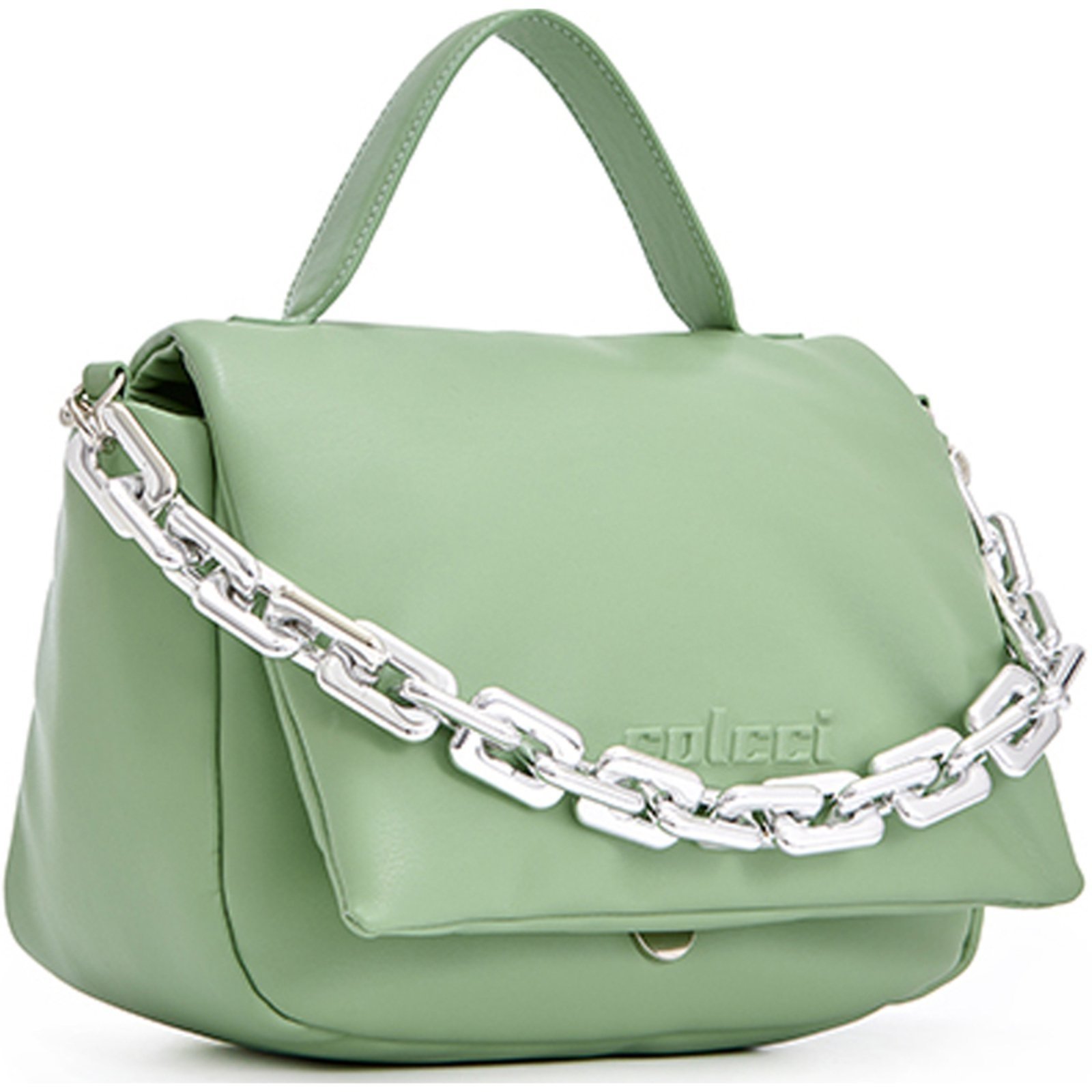 Vista 3 Bolsa Shoulder Colcci Relevo Pr25 Feminino preto preto