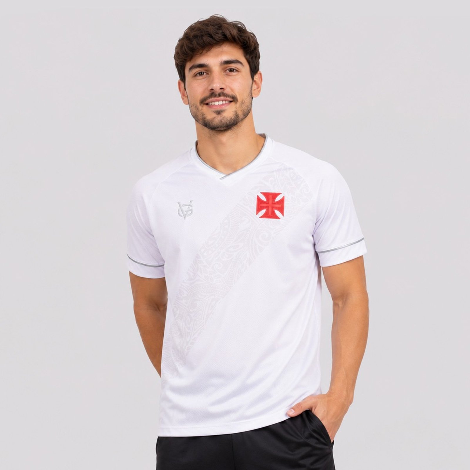 Camisa Vasco da Gama Escudo Branca